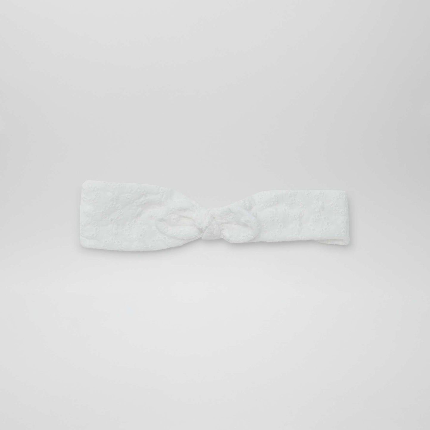 Broderie anglaise headband WHITE