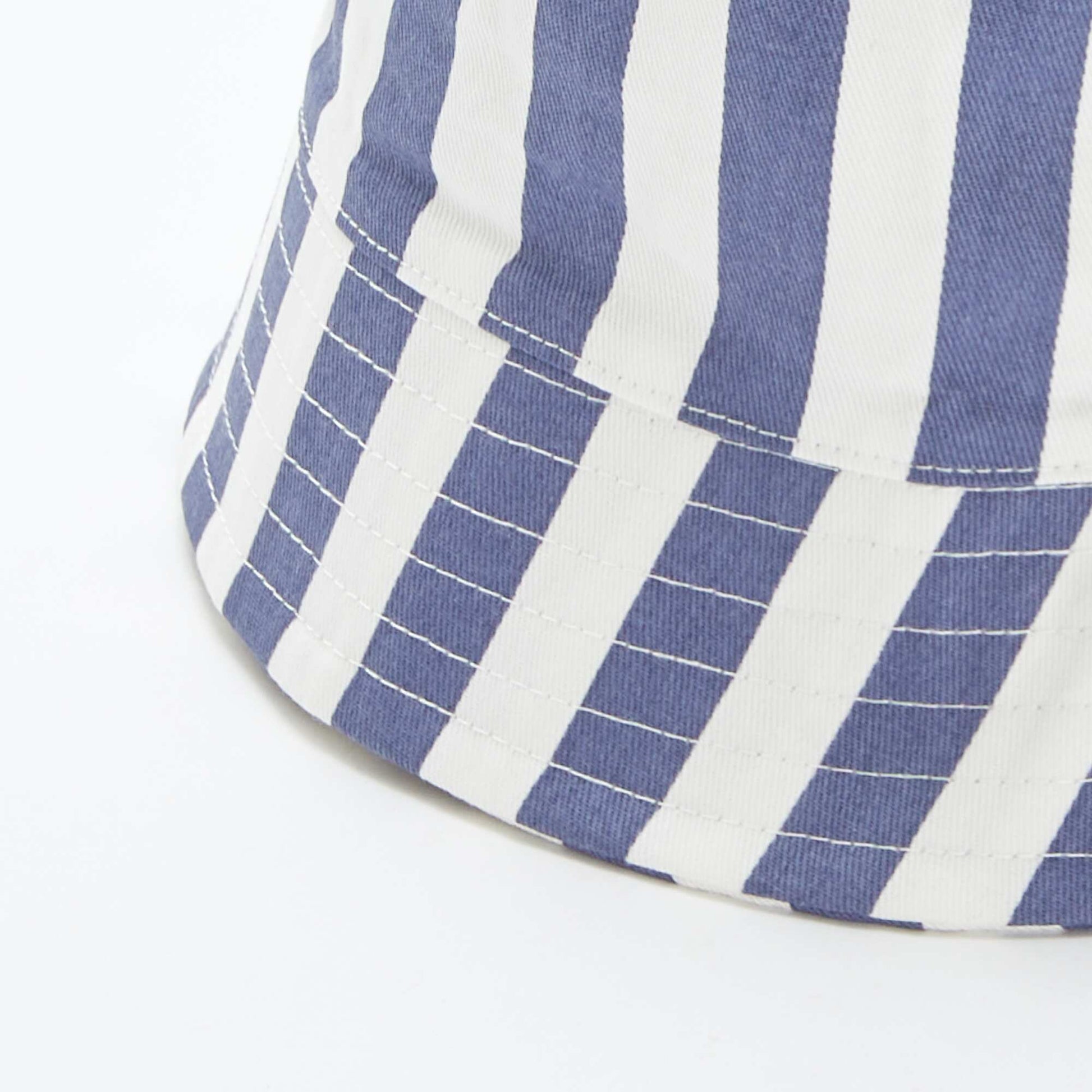 Striped bucket hat BLUE