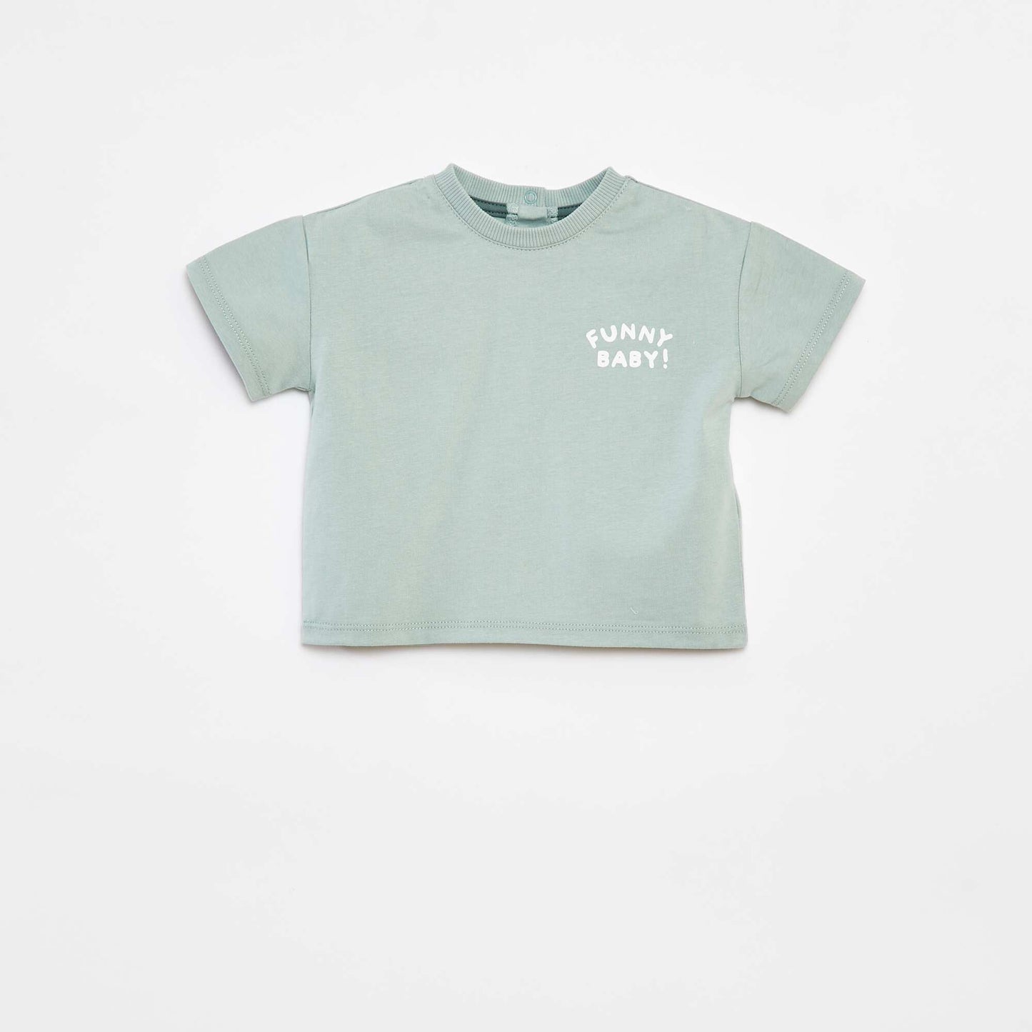 Cropped T-shirt + shorts + bucket hat set - 3-piece set GREEN