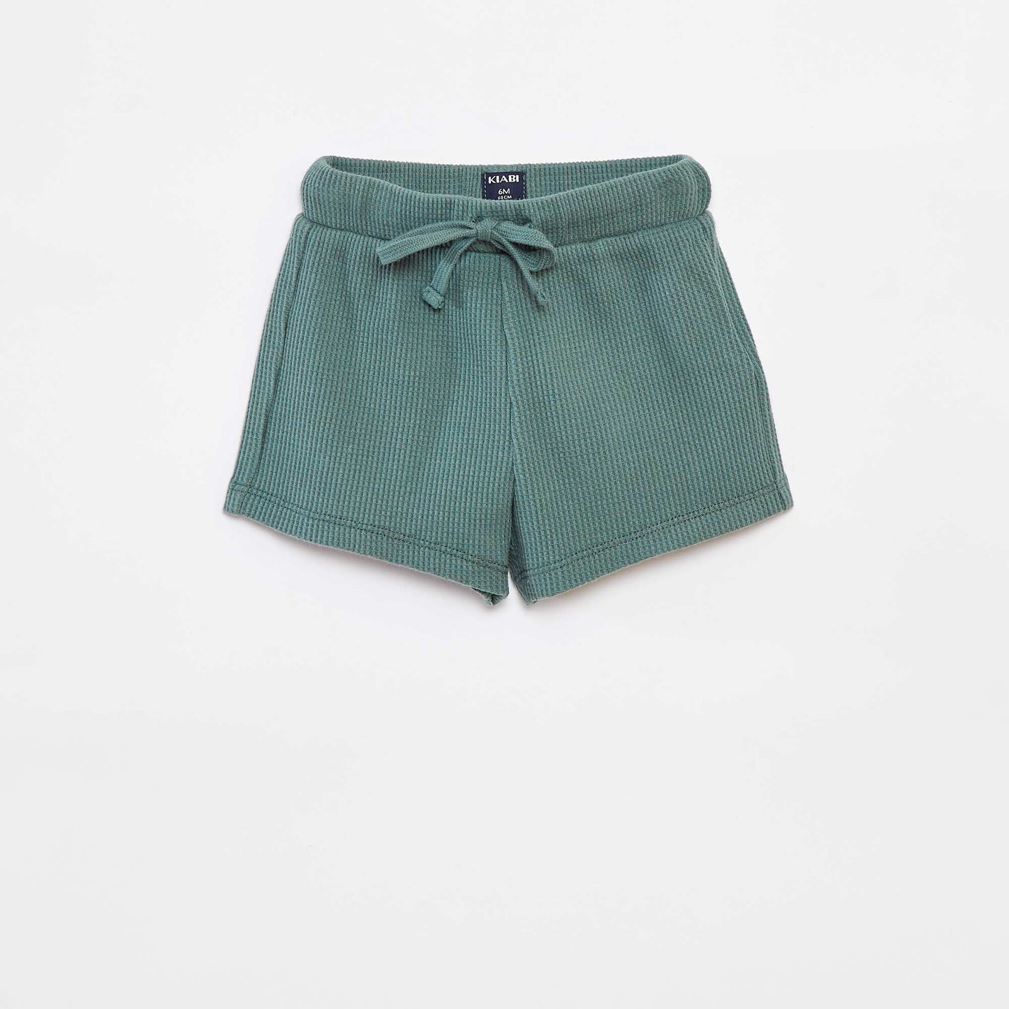 Cropped T-shirt + shorts + bucket hat set - 3-piece set GREEN