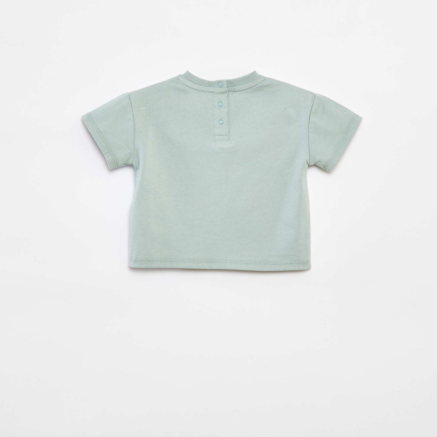 Cropped T-shirt + shorts + bucket hat set - 3-piece set GREEN