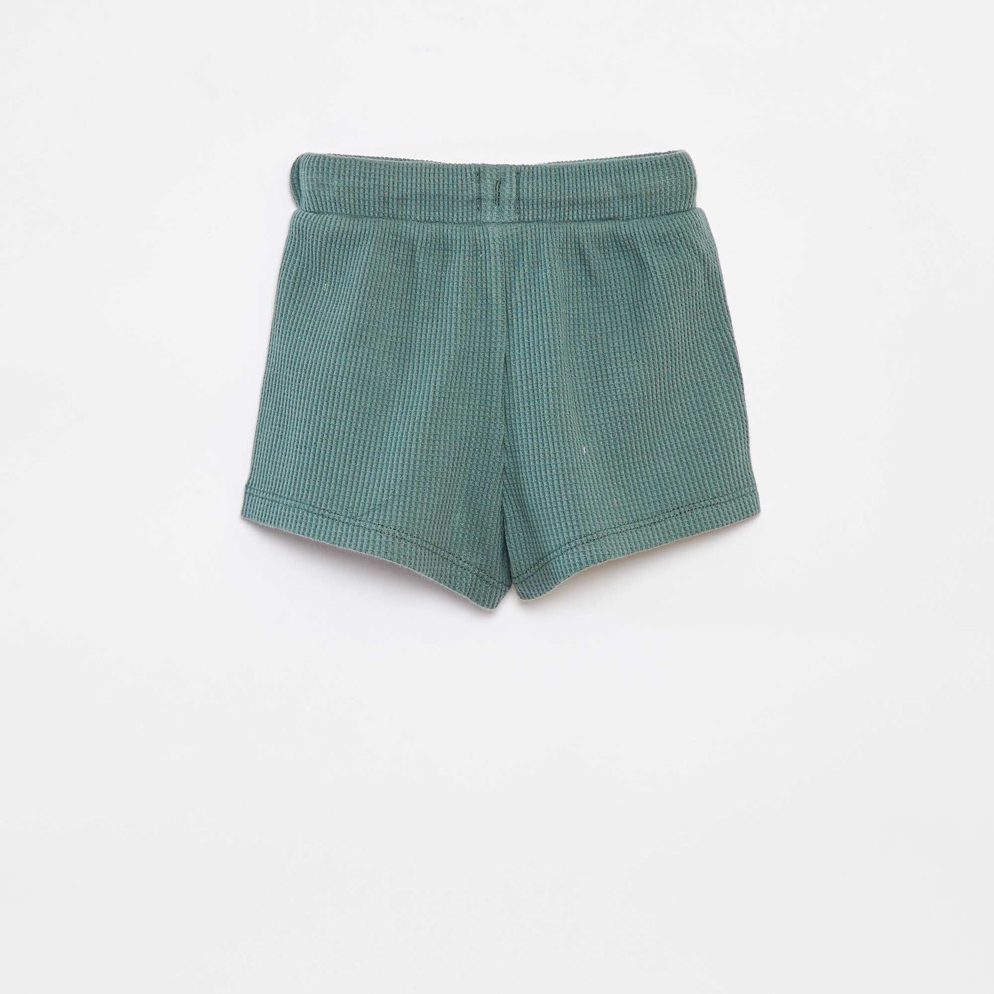 Cropped T-shirt + shorts + bucket hat set - 3-piece set GREEN