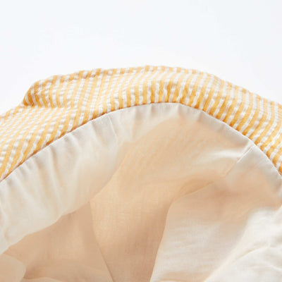 Waffle-knit bucket hat YELLOW