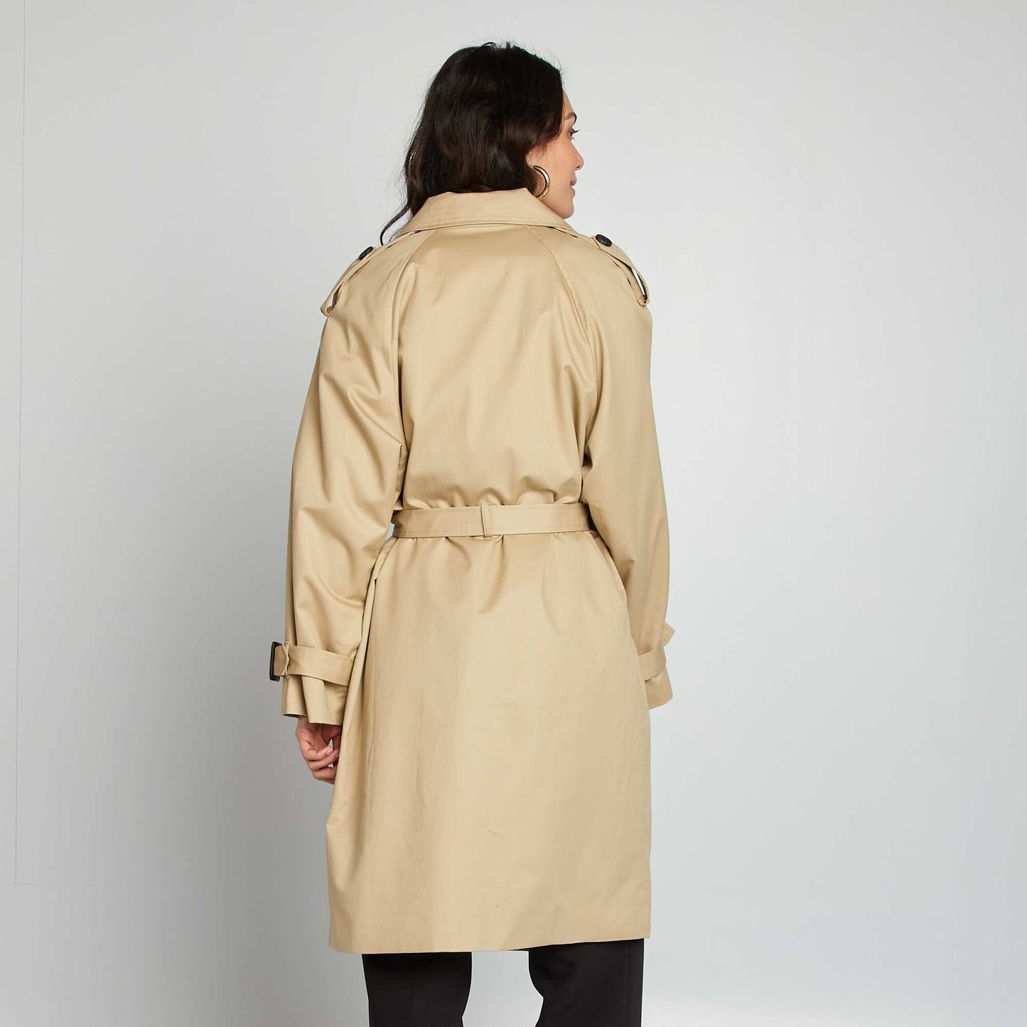 Mid-length trench coat BEIGE