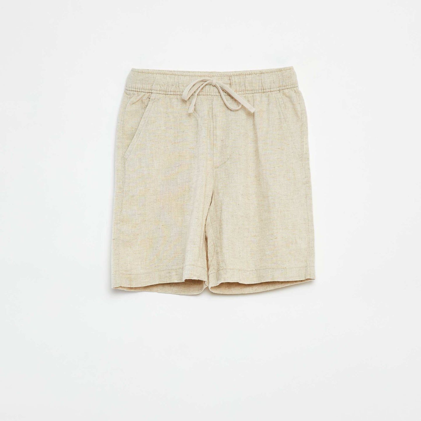 Lightweight Bermuda shorts with pockets WHITE