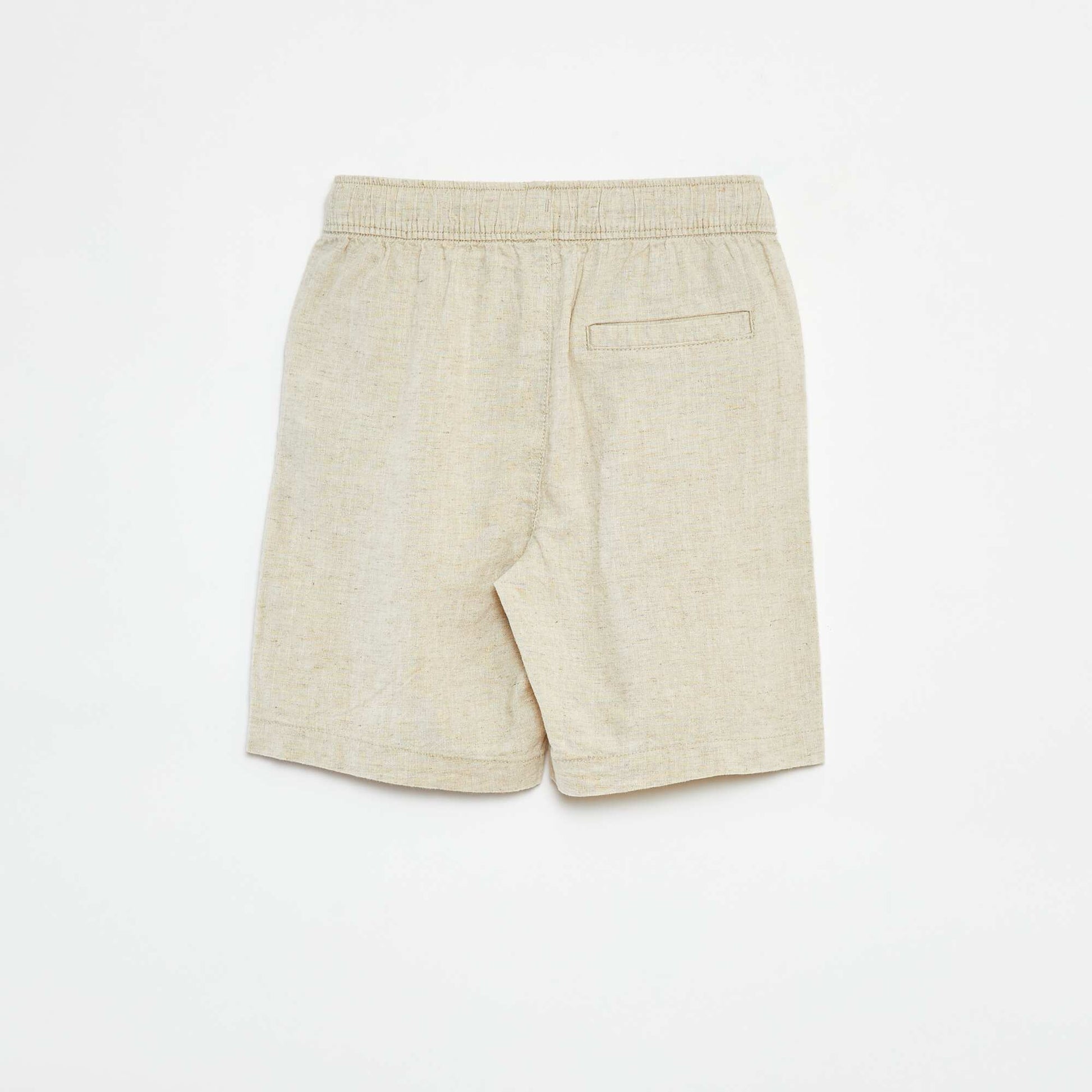 Lightweight Bermuda shorts with pockets WHITE