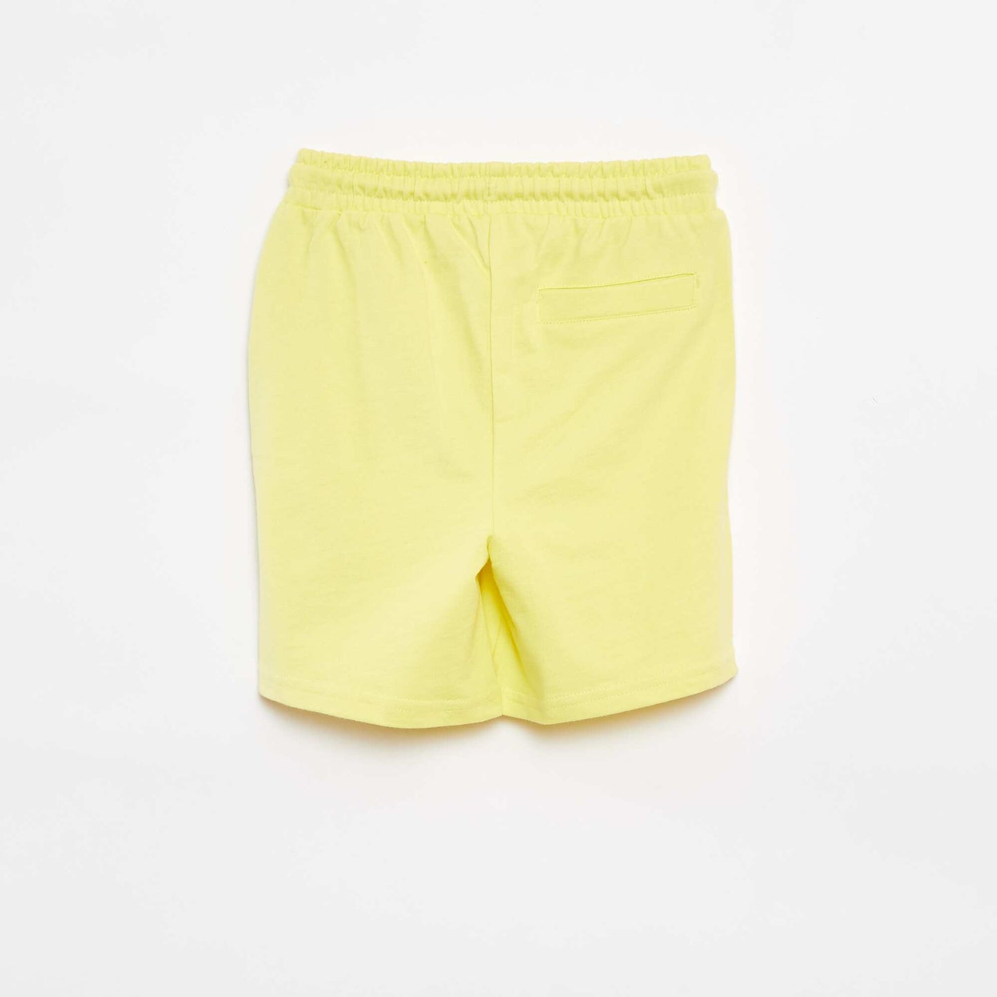 Lightweight sweatshirt fabric shorts YELLOW
