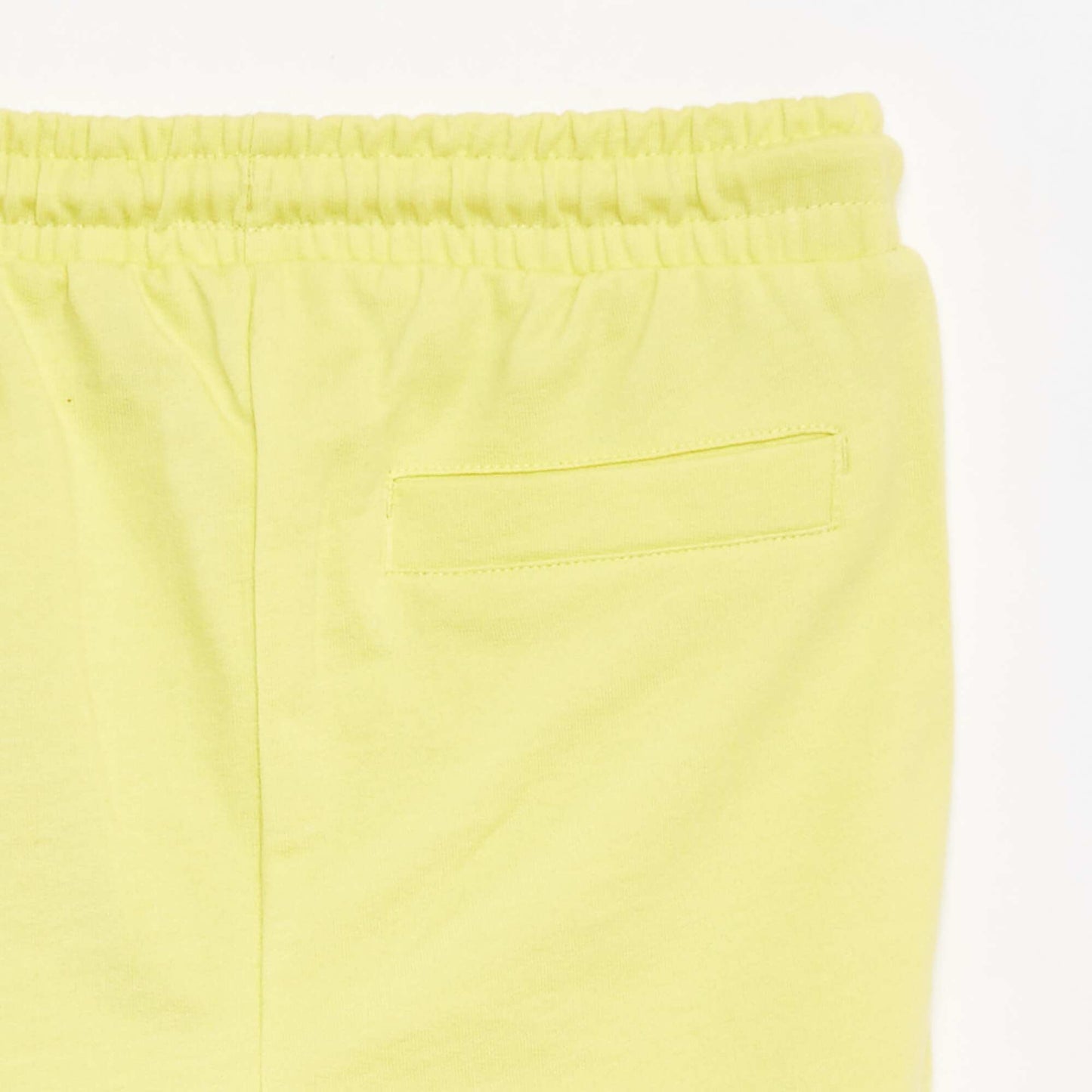 Lightweight sweatshirt fabric shorts YELLOW