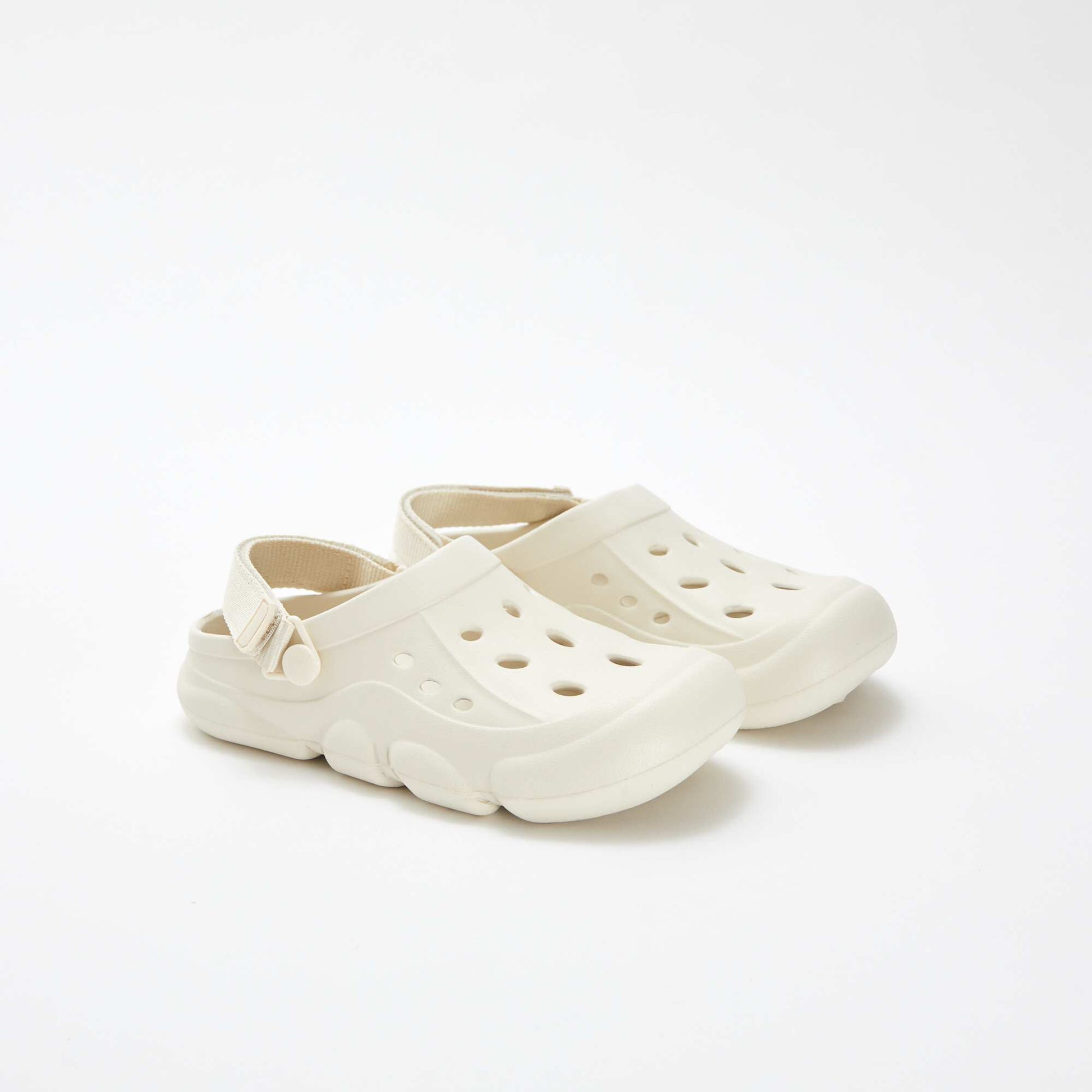 Moulded plastic clogs BEIGE