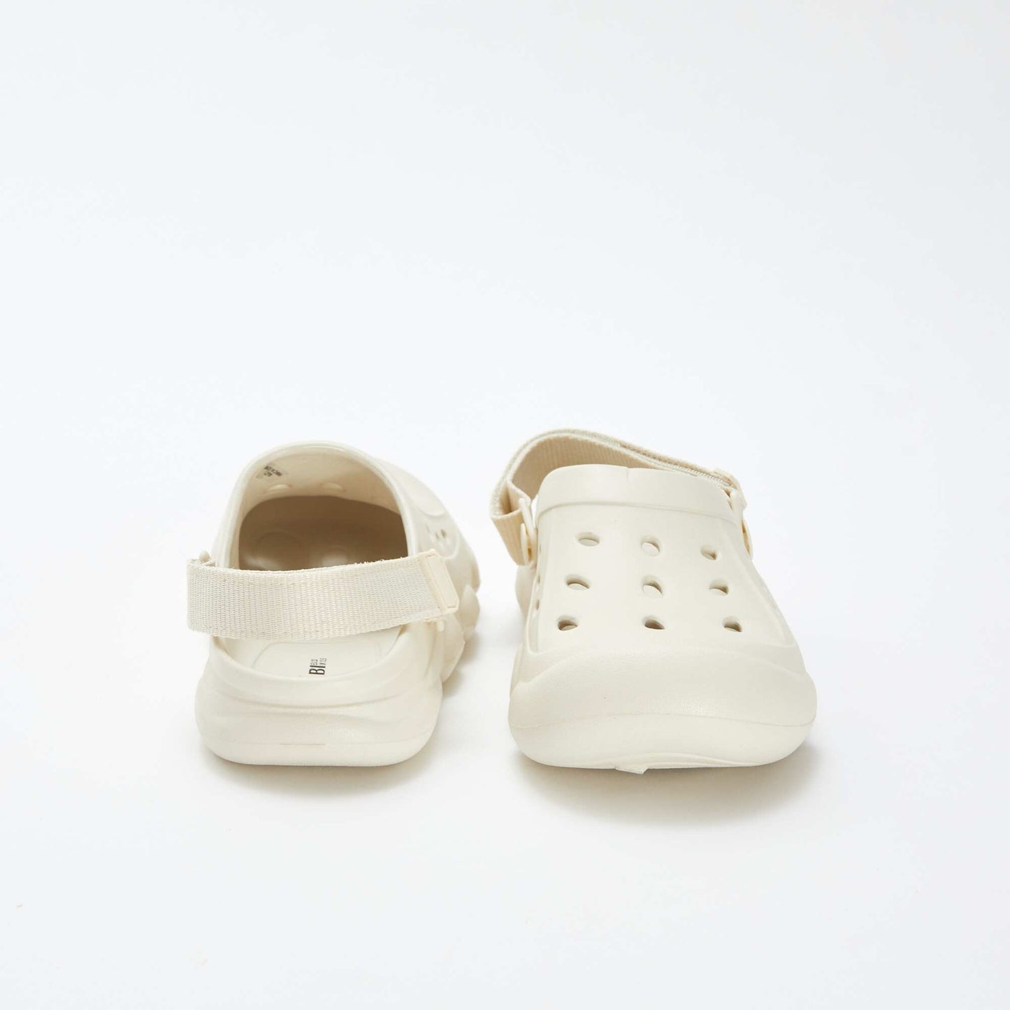 Moulded plastic clogs BEIGE