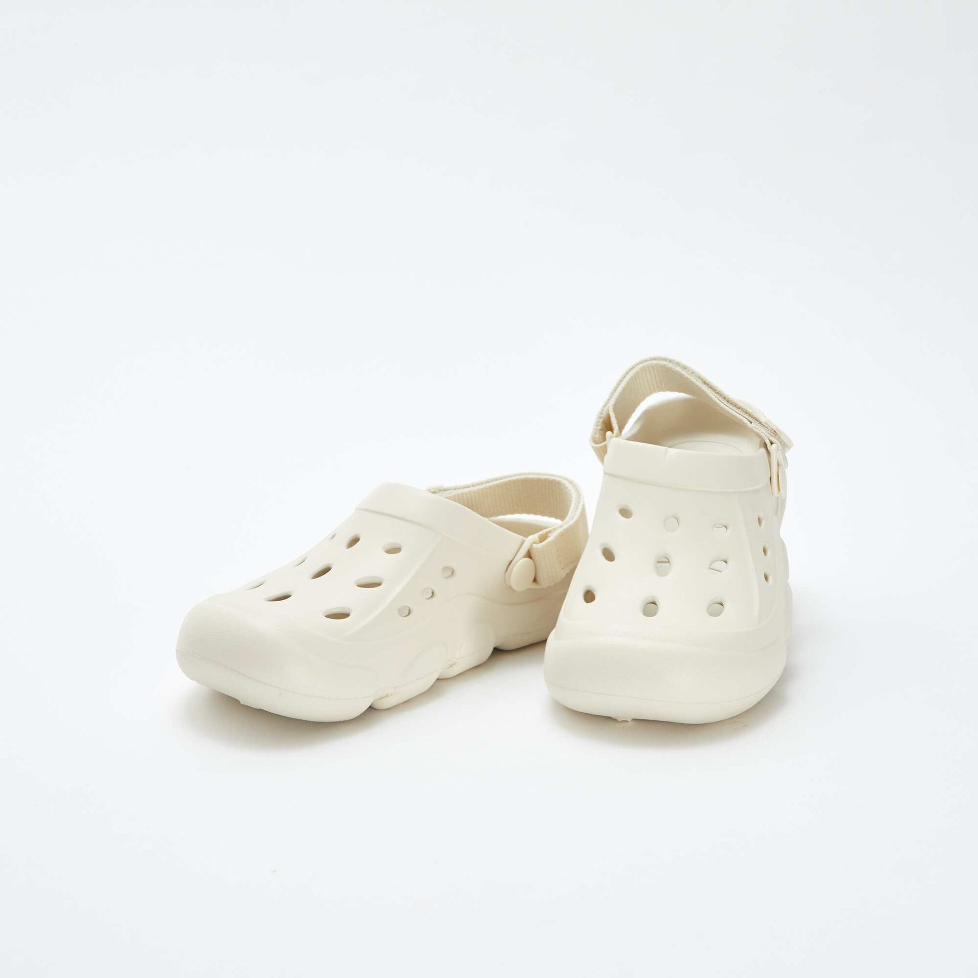 Moulded plastic clogs BEIGE