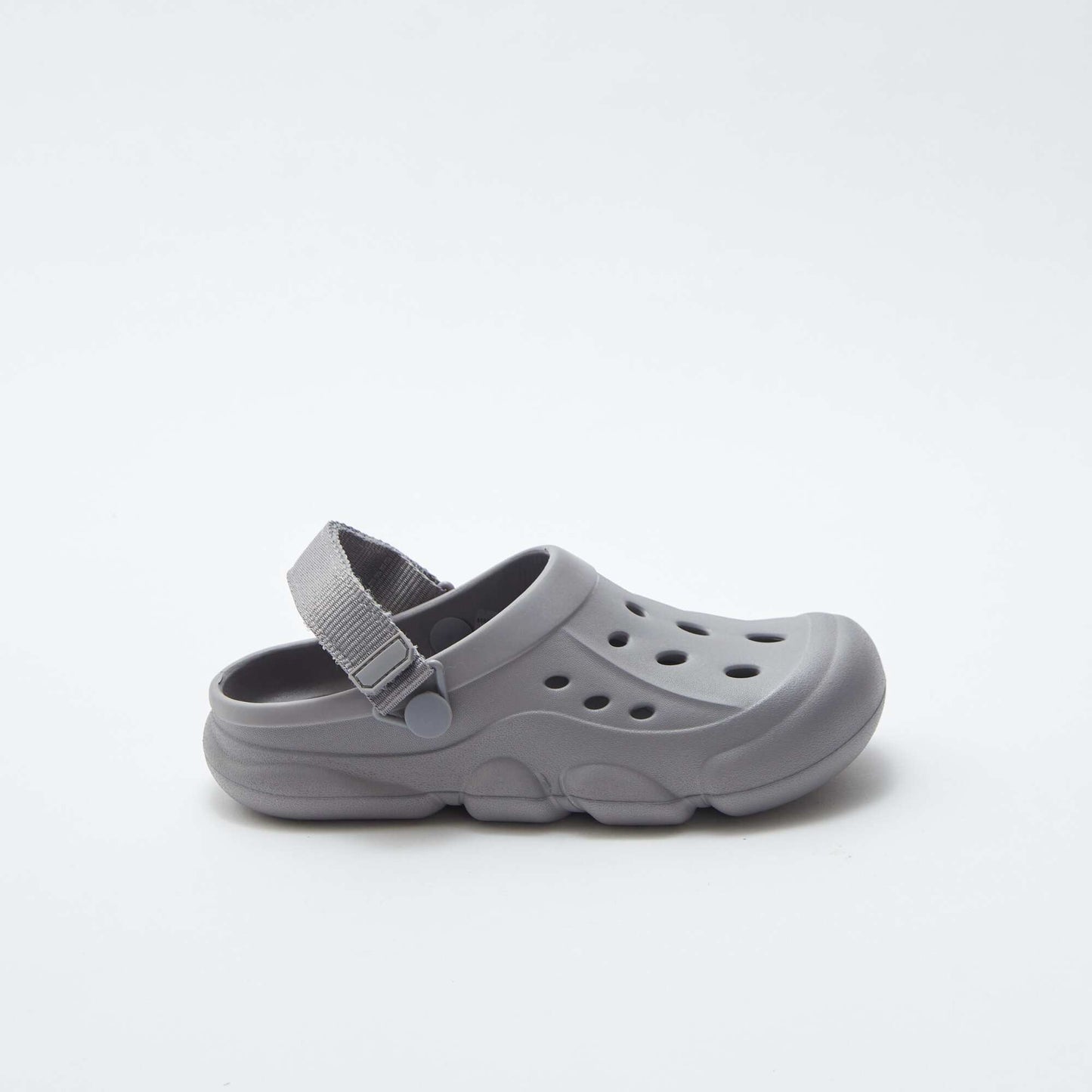 Plain moulded plastic clogs GREY