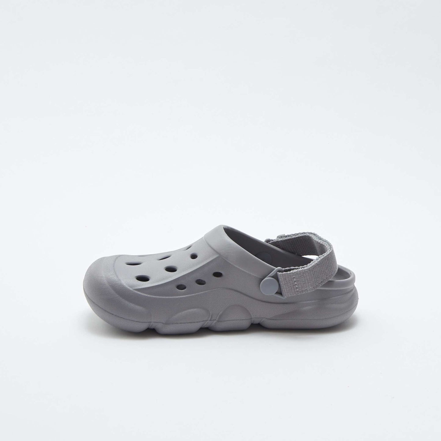 Plain moulded plastic clogs GREY