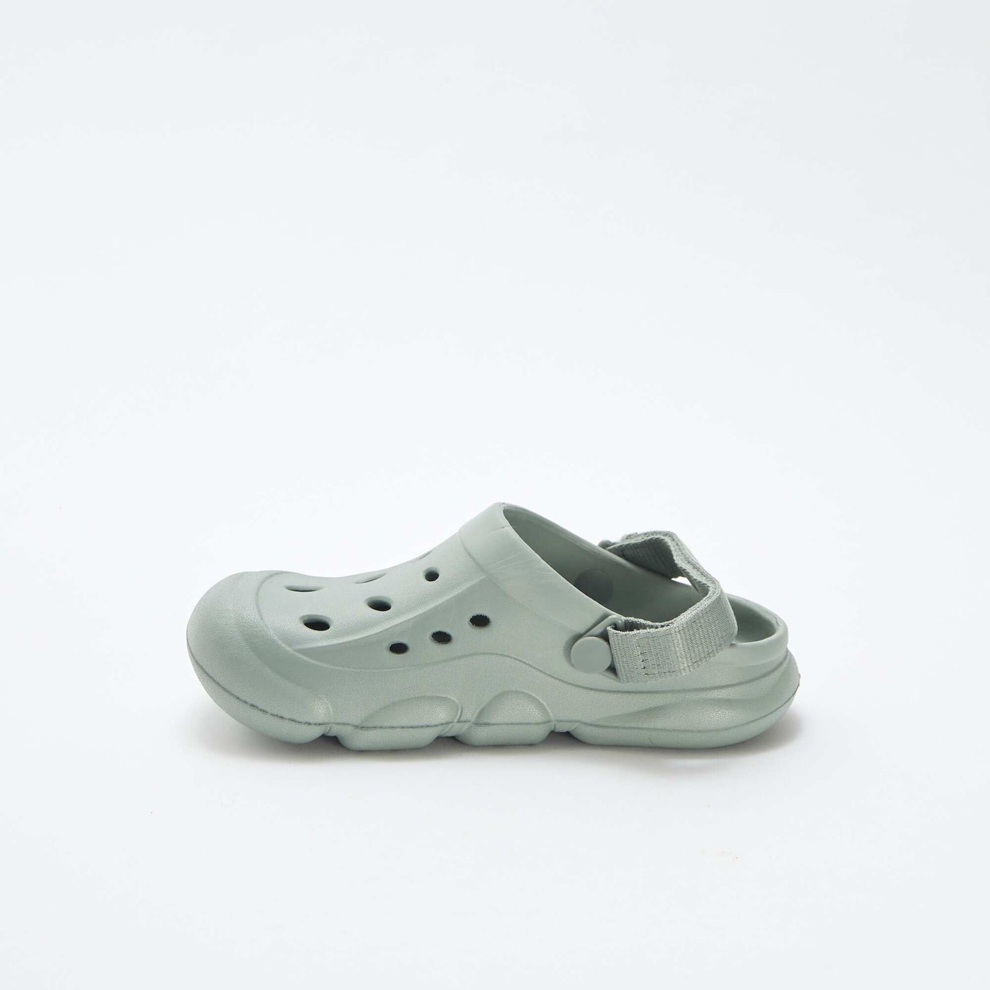 Plain moulded plastic clogs GREEN