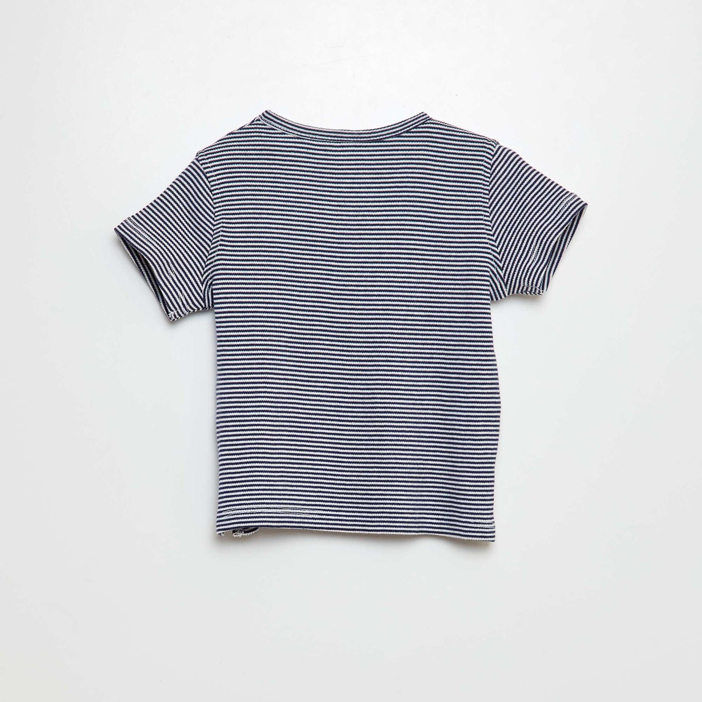 Short-sleeved striped T-shirt BLUE