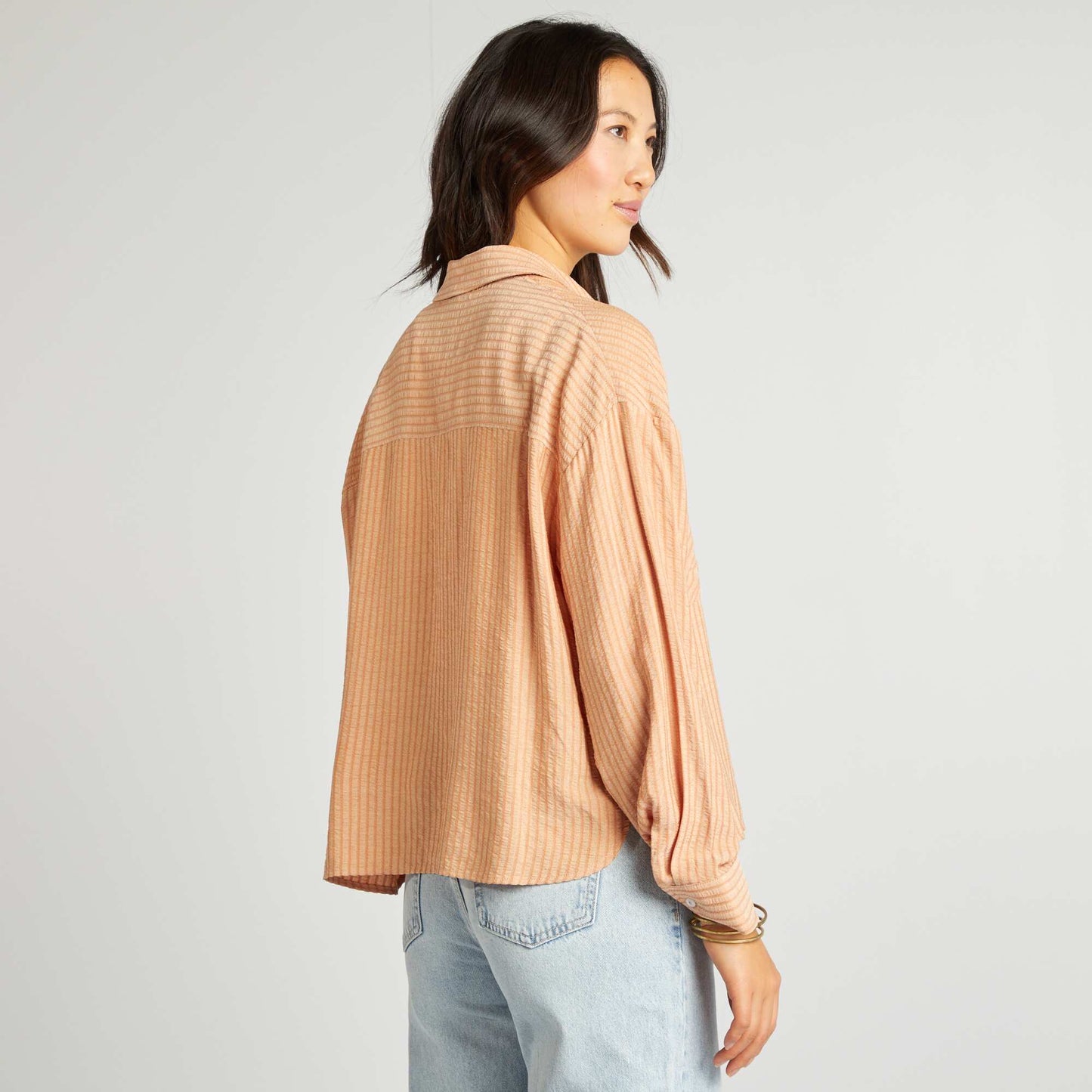 Flowing oversized shirt PINK