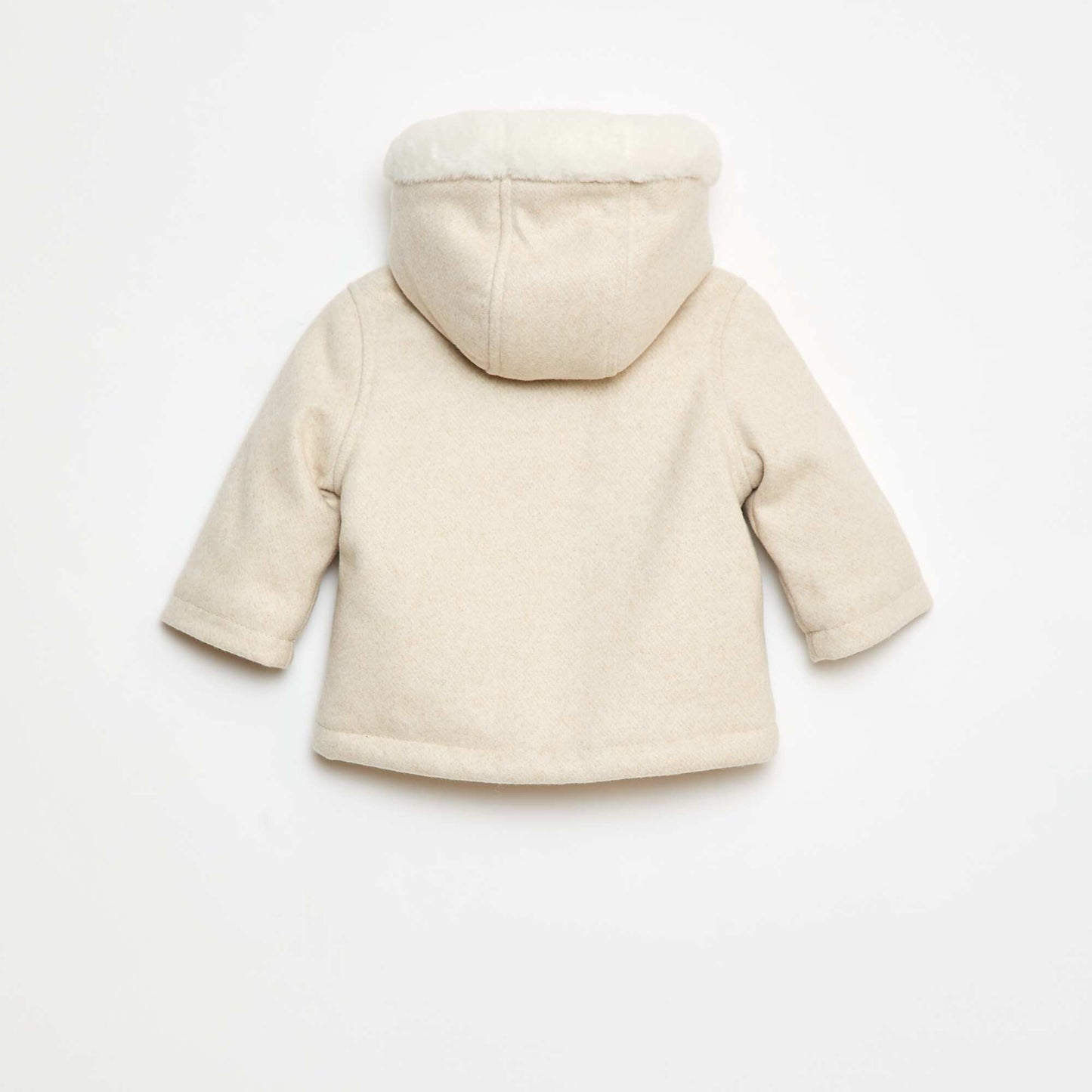Wool-Look Coat BEIGE