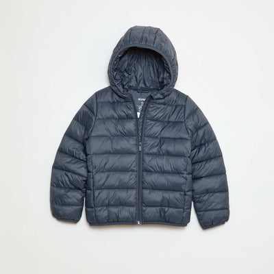 Lightweight Padded Jacket with Hood BLUE