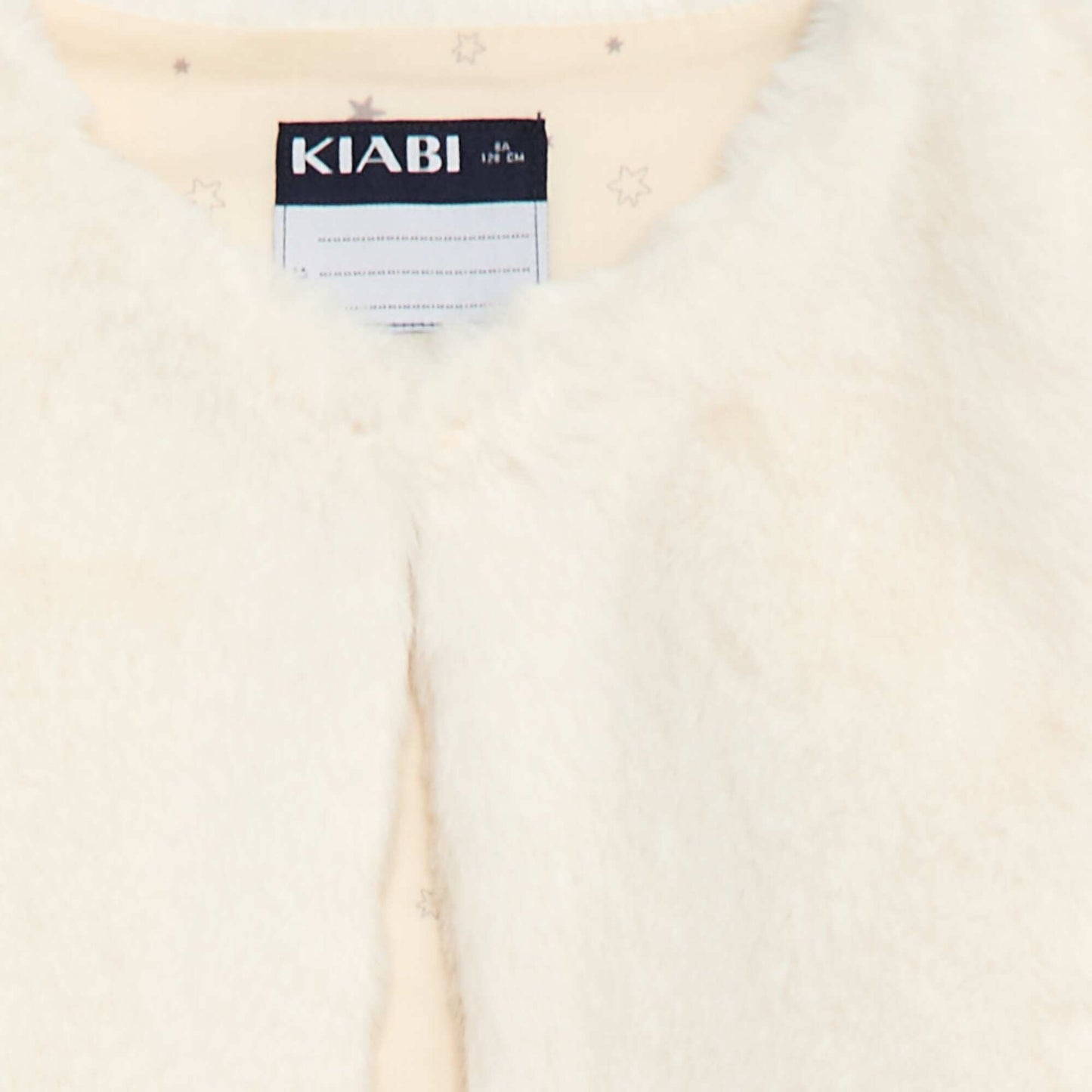 Sleeveless Faux Fur Vest WHITE