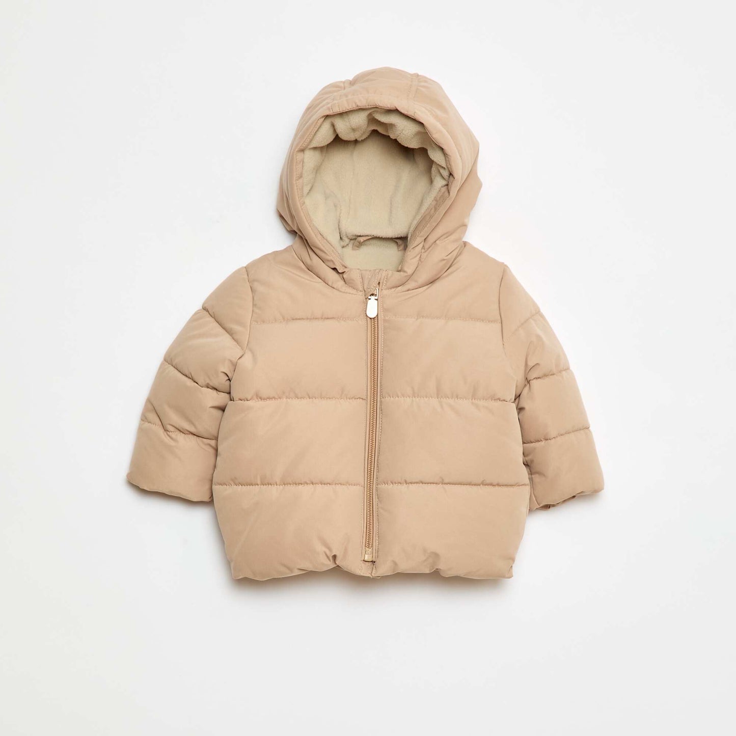 Hooded Padded Jacket BEIGE