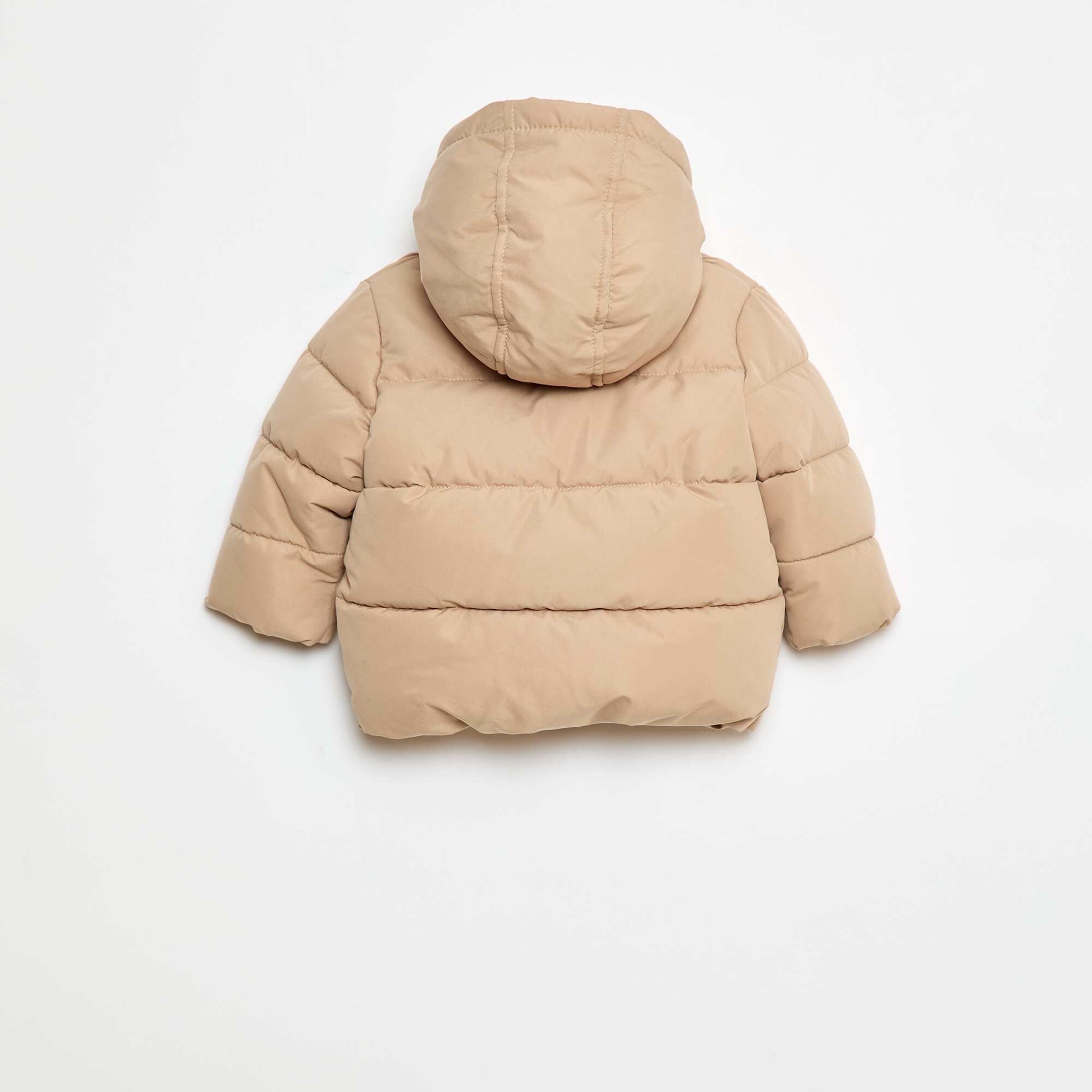 Hooded Padded Jacket BEIGE
