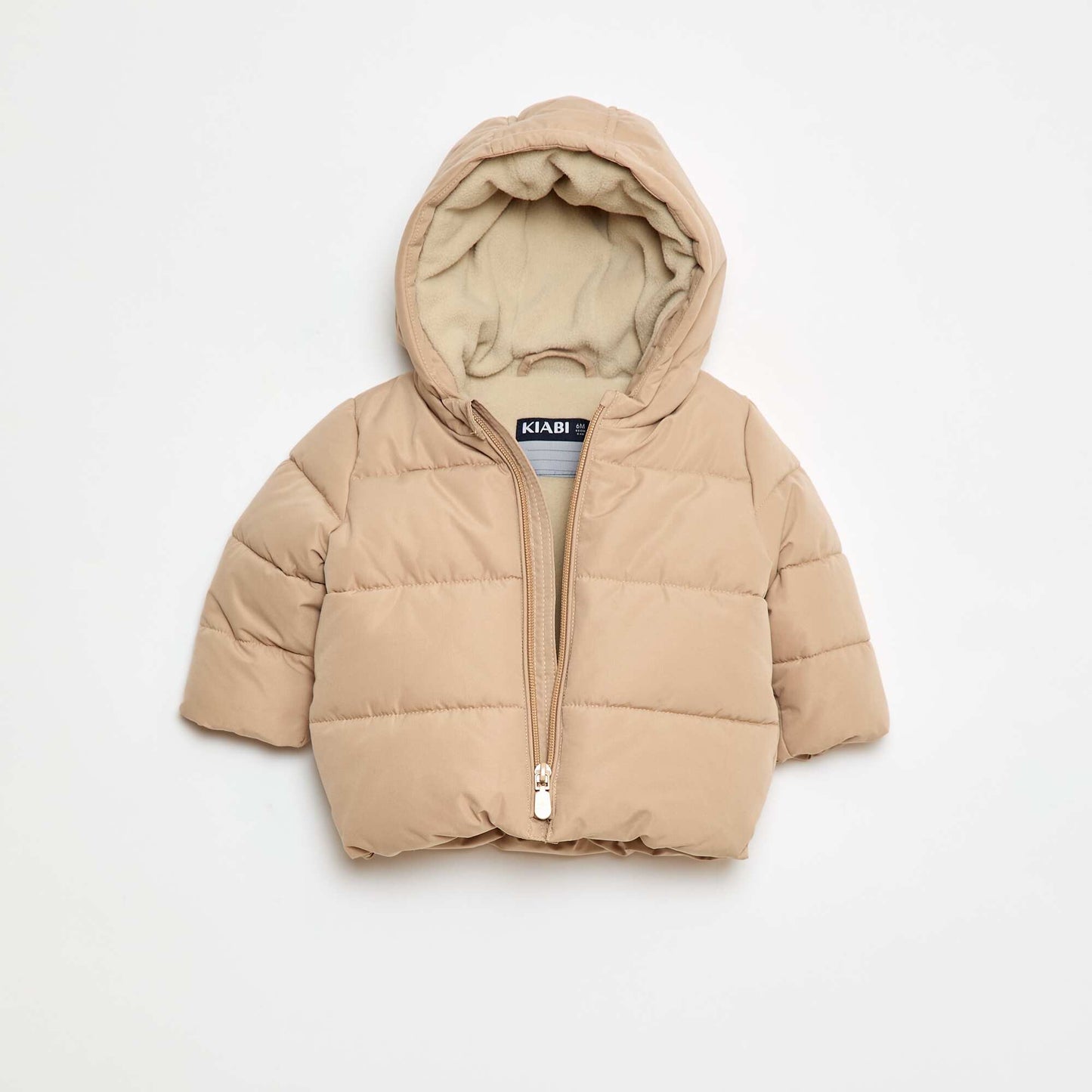 Hooded Padded Jacket BEIGE
