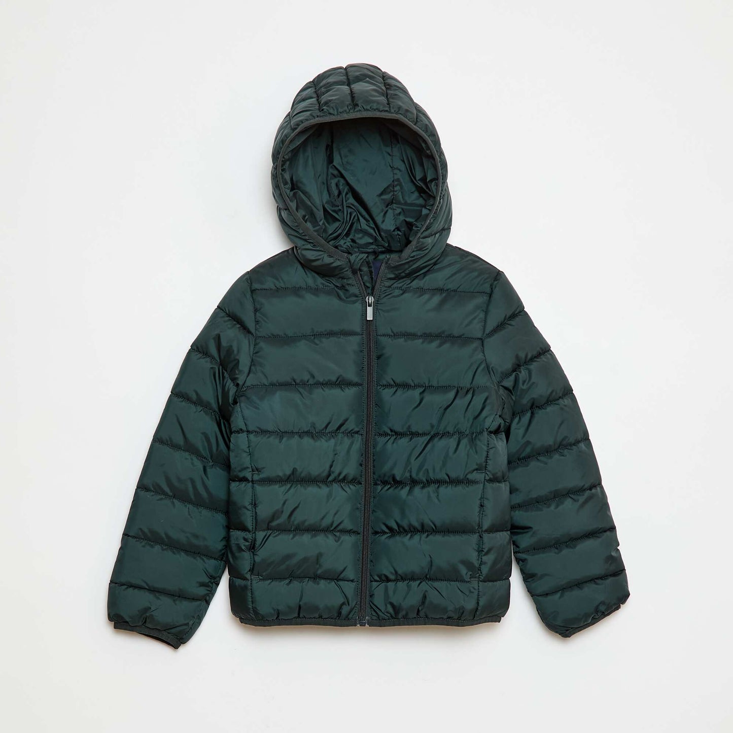 Lightweight Padded Jacket with Hood GREEN