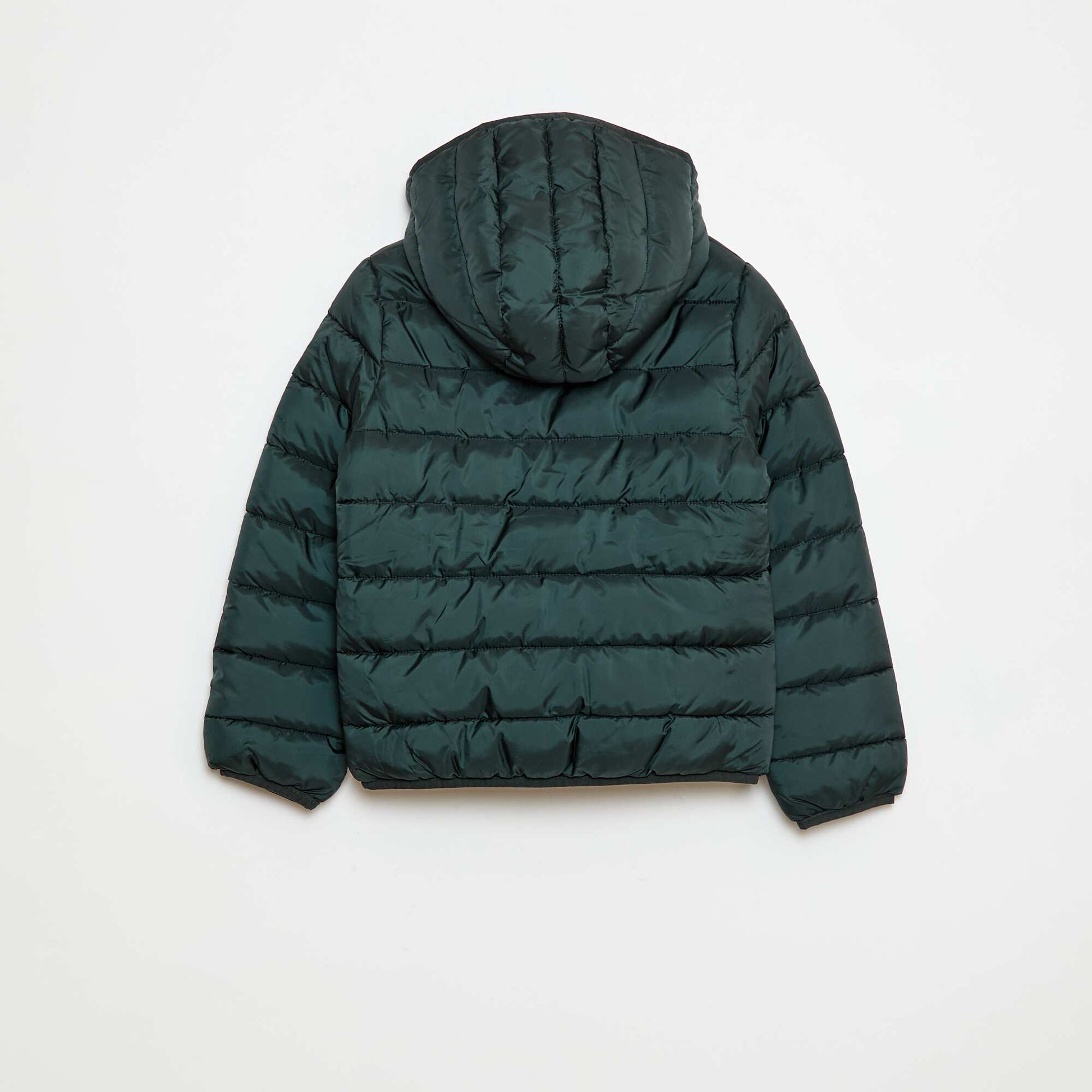 Lightweight Padded Jacket with Hood GREEN