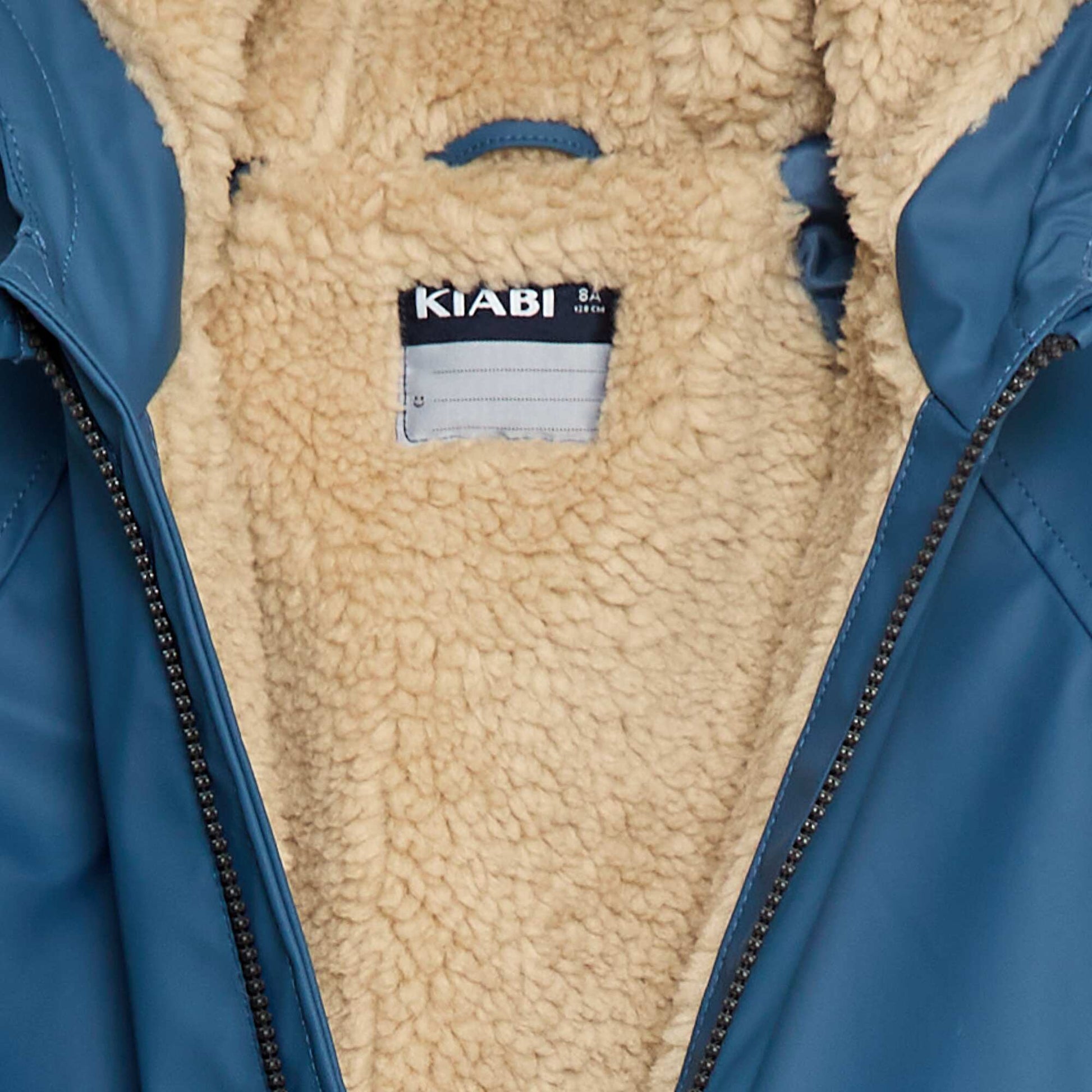 Hooded Parka with Sherpa Lining BLUE