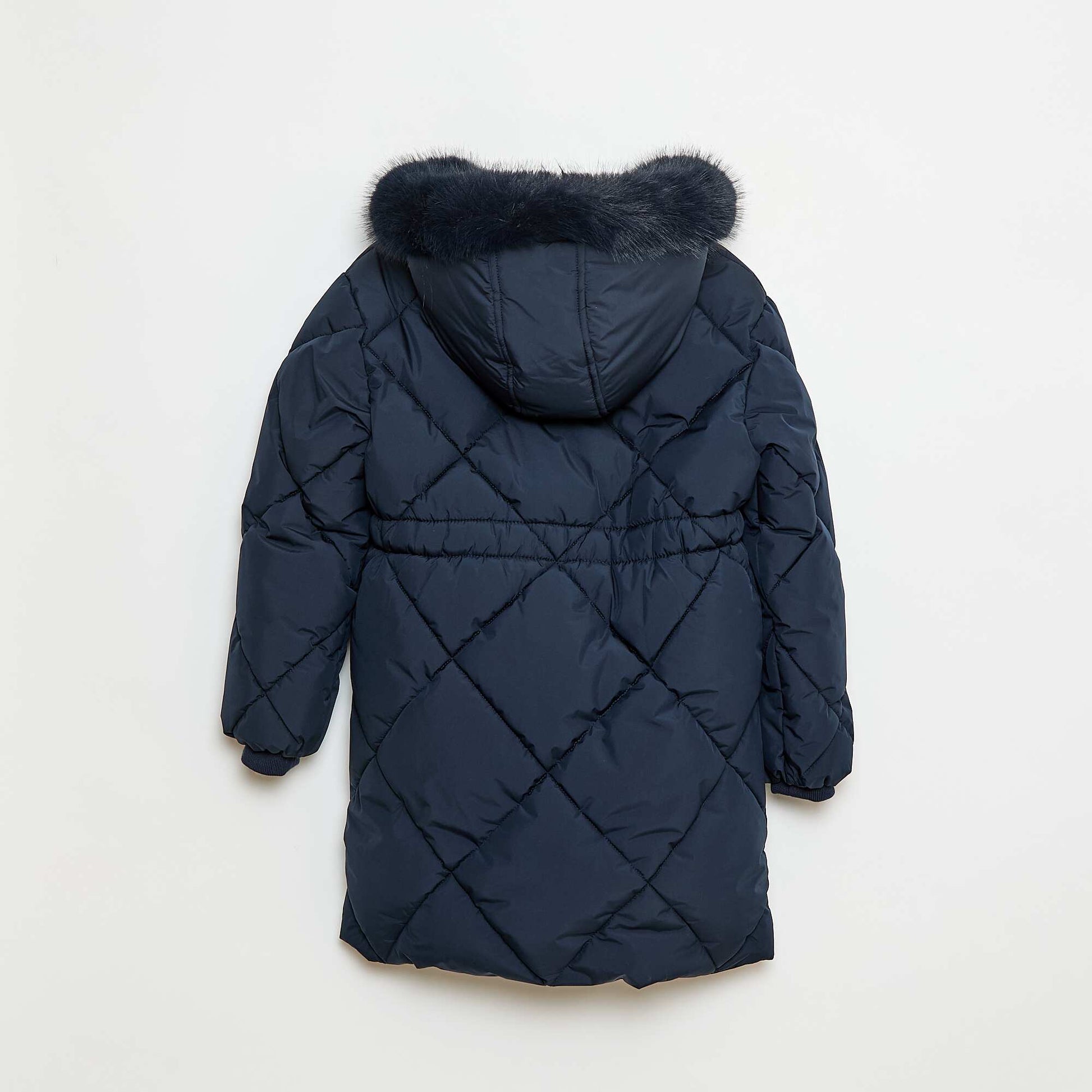 Warm Mid-Length Padded Jacket BLUE