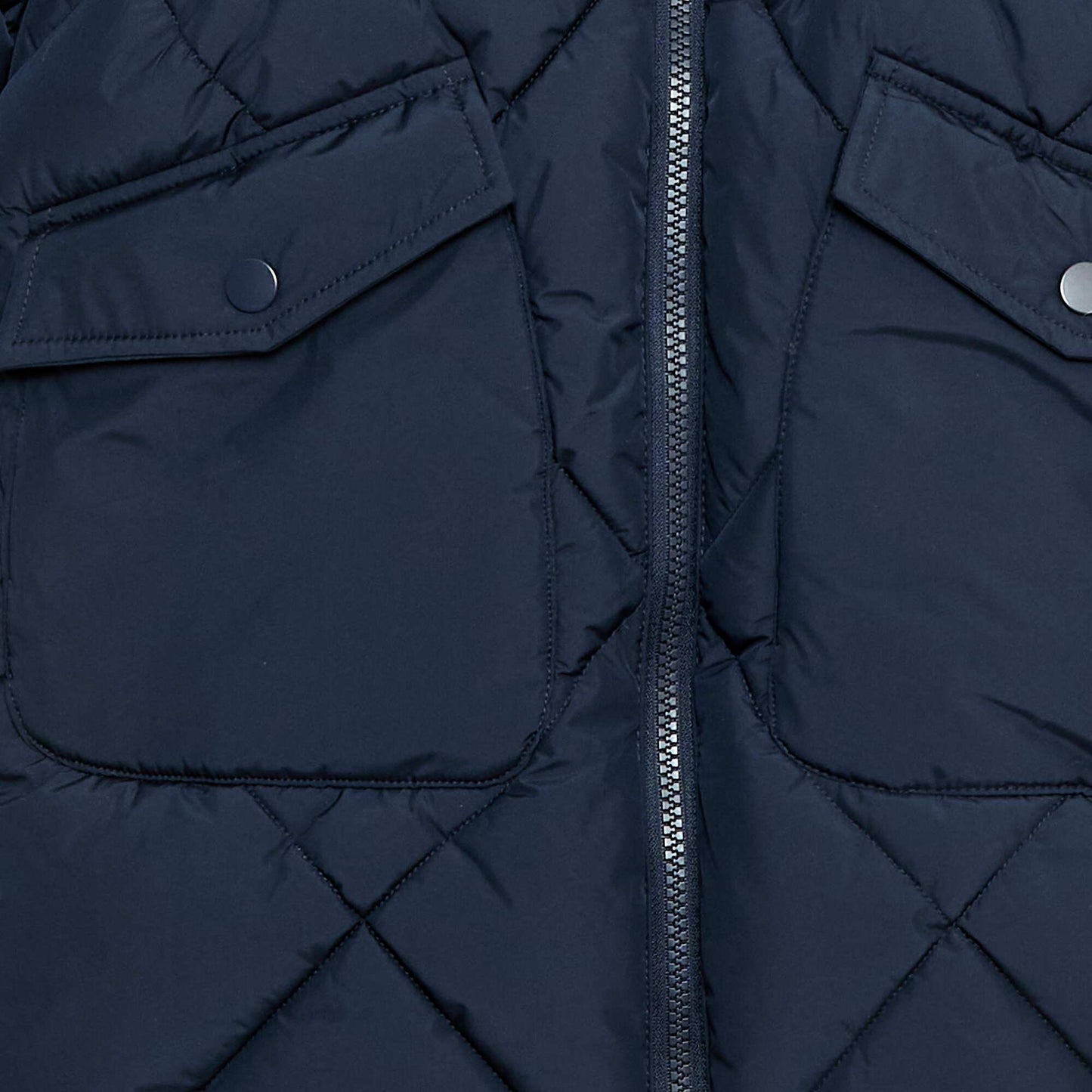 Warm Mid-Length Padded Jacket BLUE