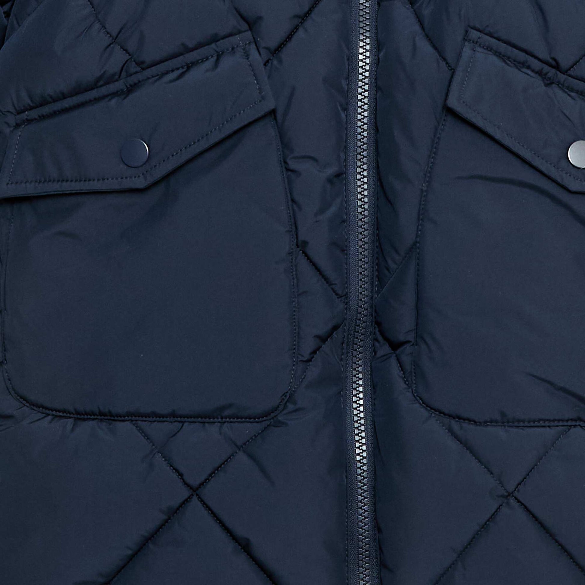 Warm Mid-Length Padded Jacket BLUE
