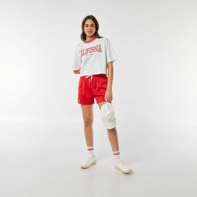 Plain sports shorts RED
