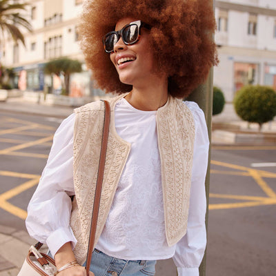 Cotton voile blouse WHITE