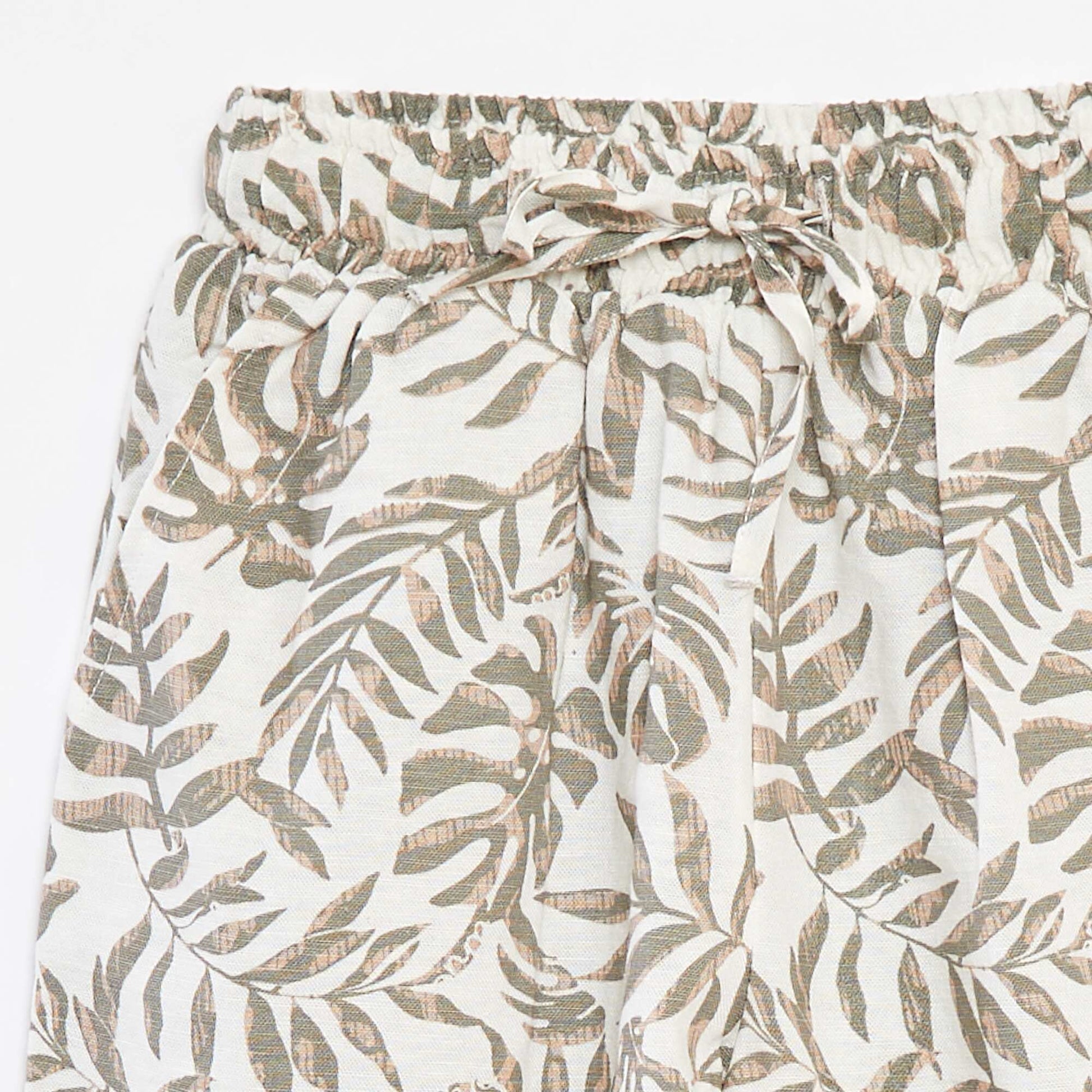 Printed shorts BEIGE