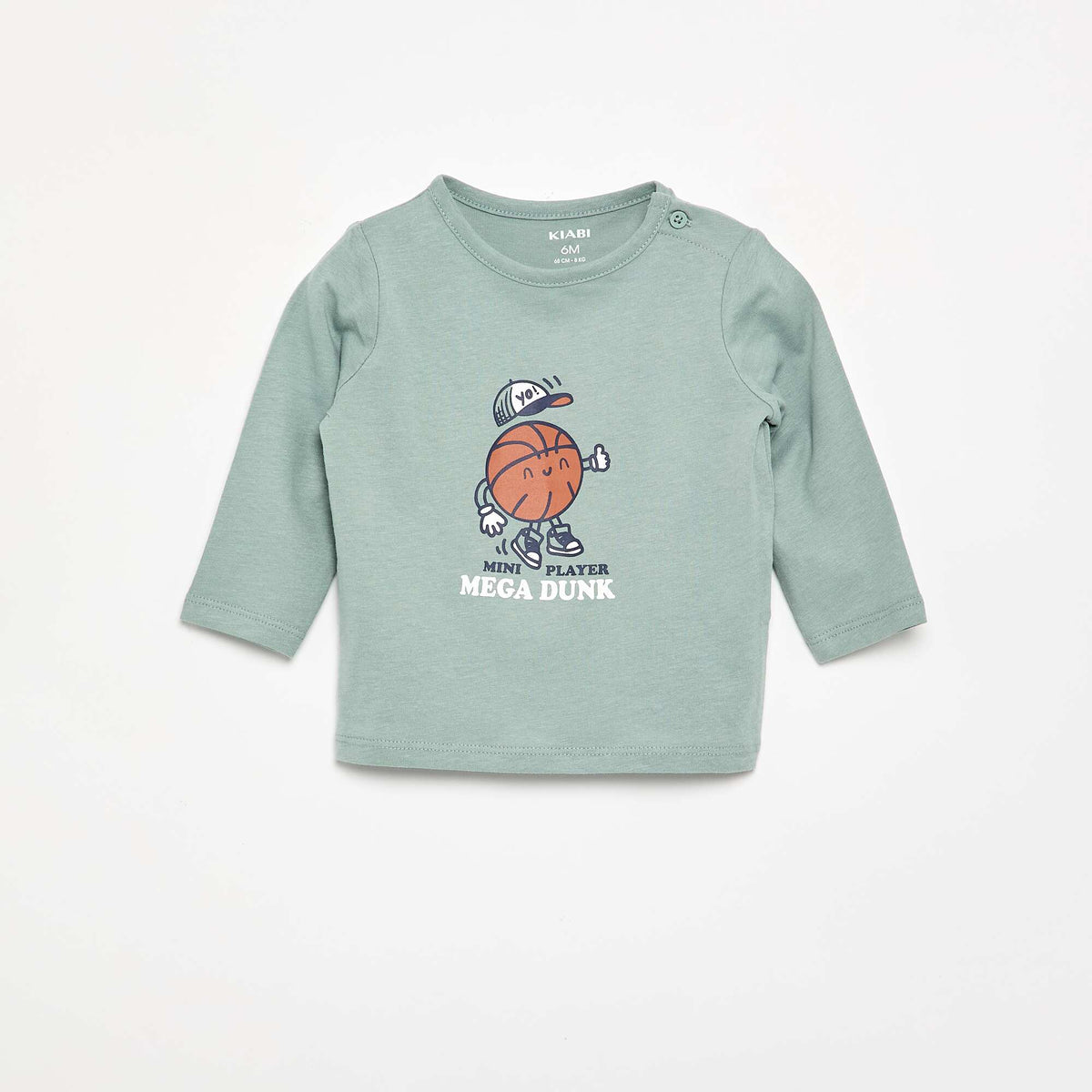 Long-sleeved T-shirt with fun design BLUE