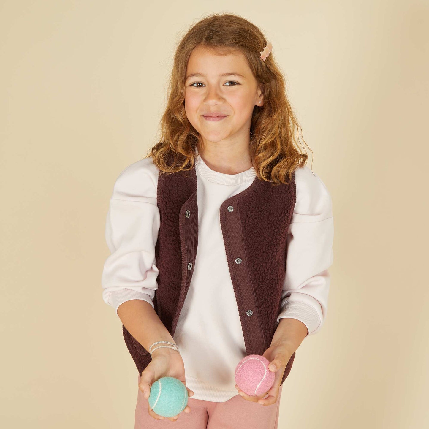 Sleeveless Sherpa Vest PURPLE