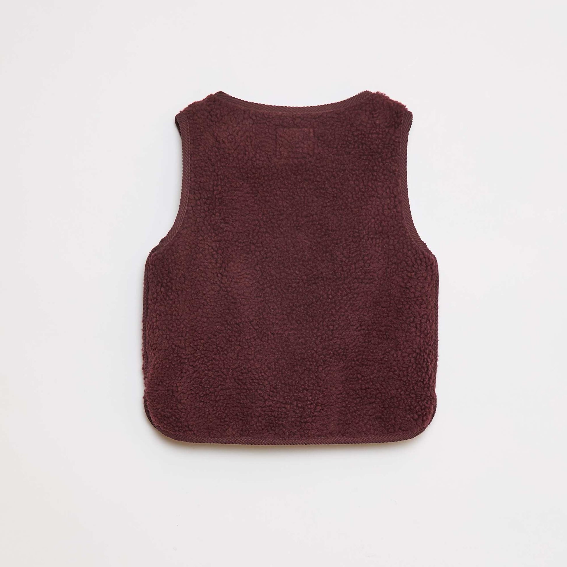 Sleeveless Sherpa Vest PURPLE