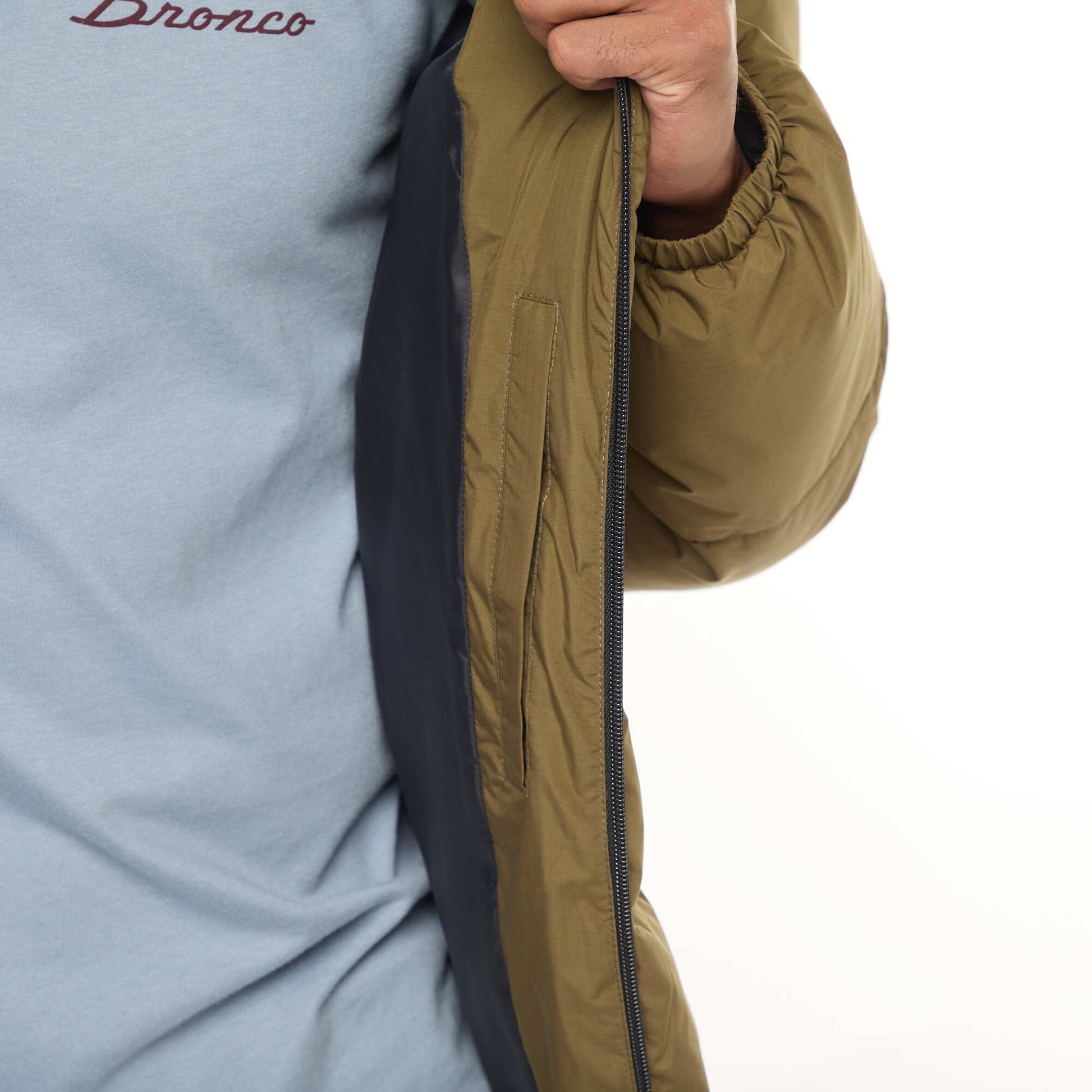 Solid Padded Puffer Jacket GREEN