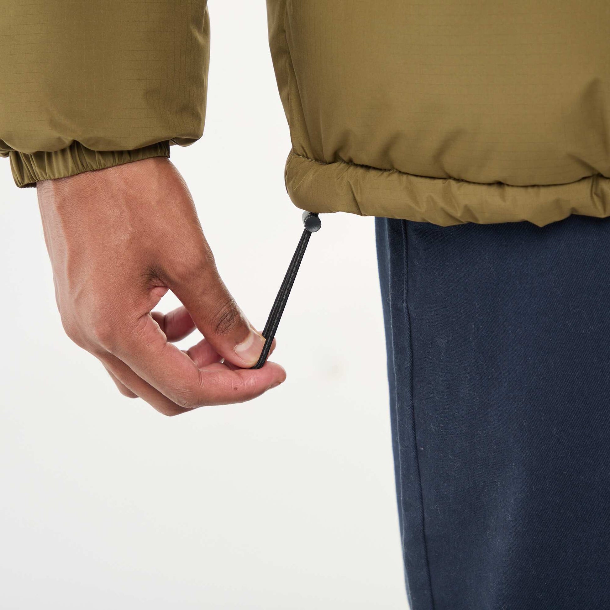 Solid Padded Puffer Jacket GREEN