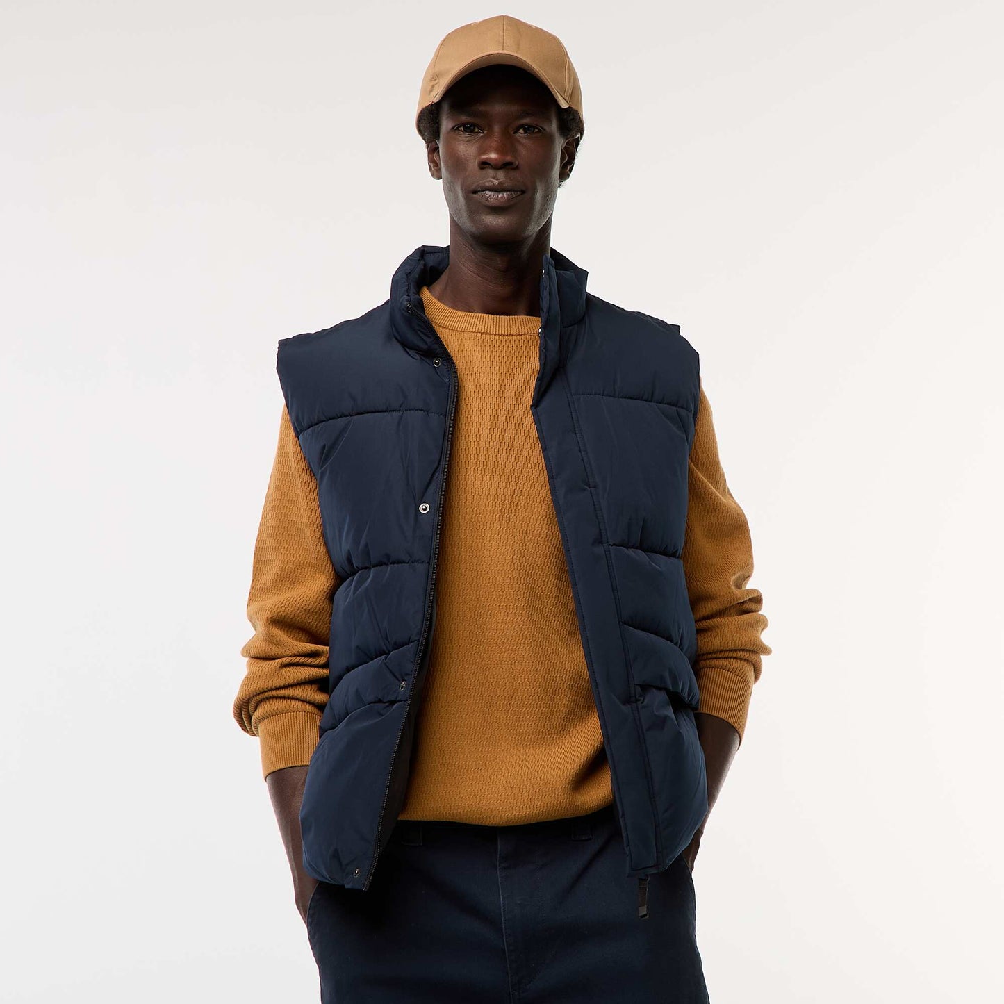 Warm Sleeveless Padded Jacket BLUE