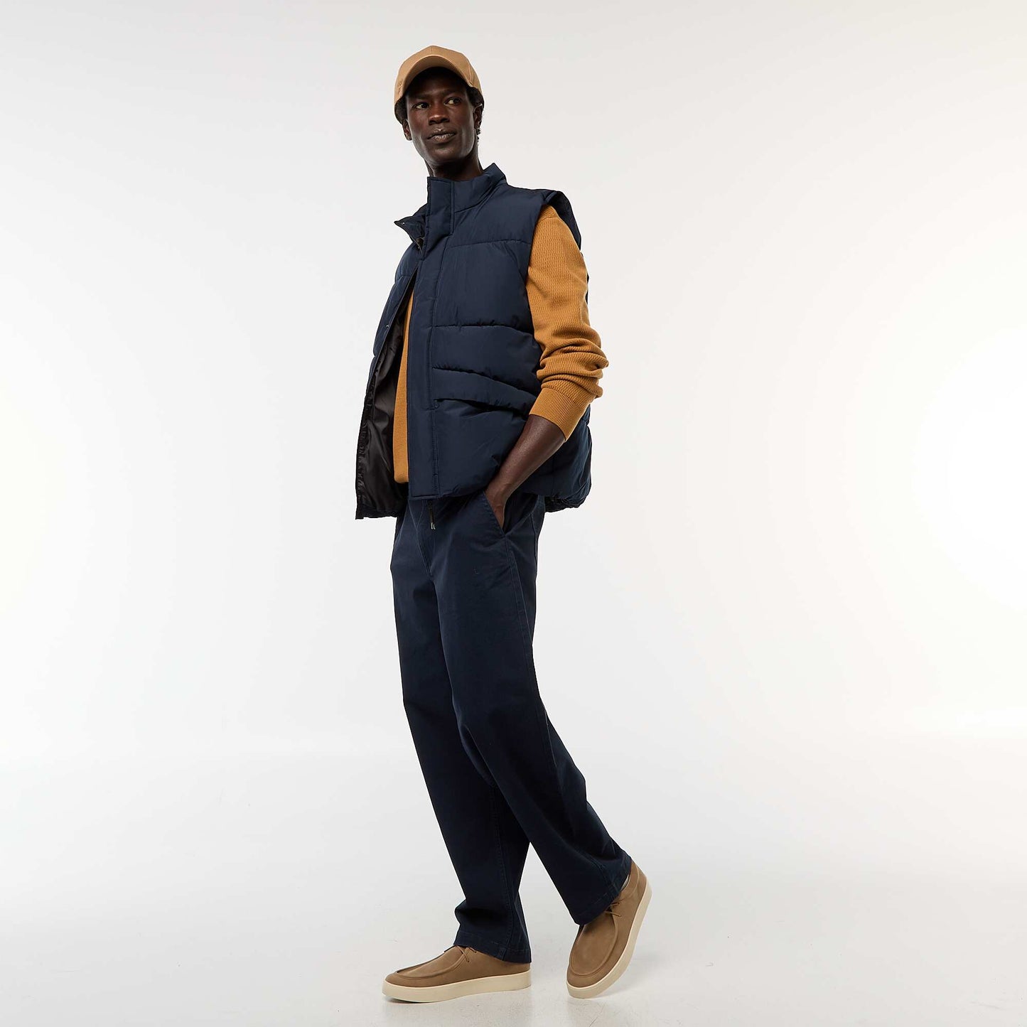 Warm Sleeveless Padded Jacket BLUE
