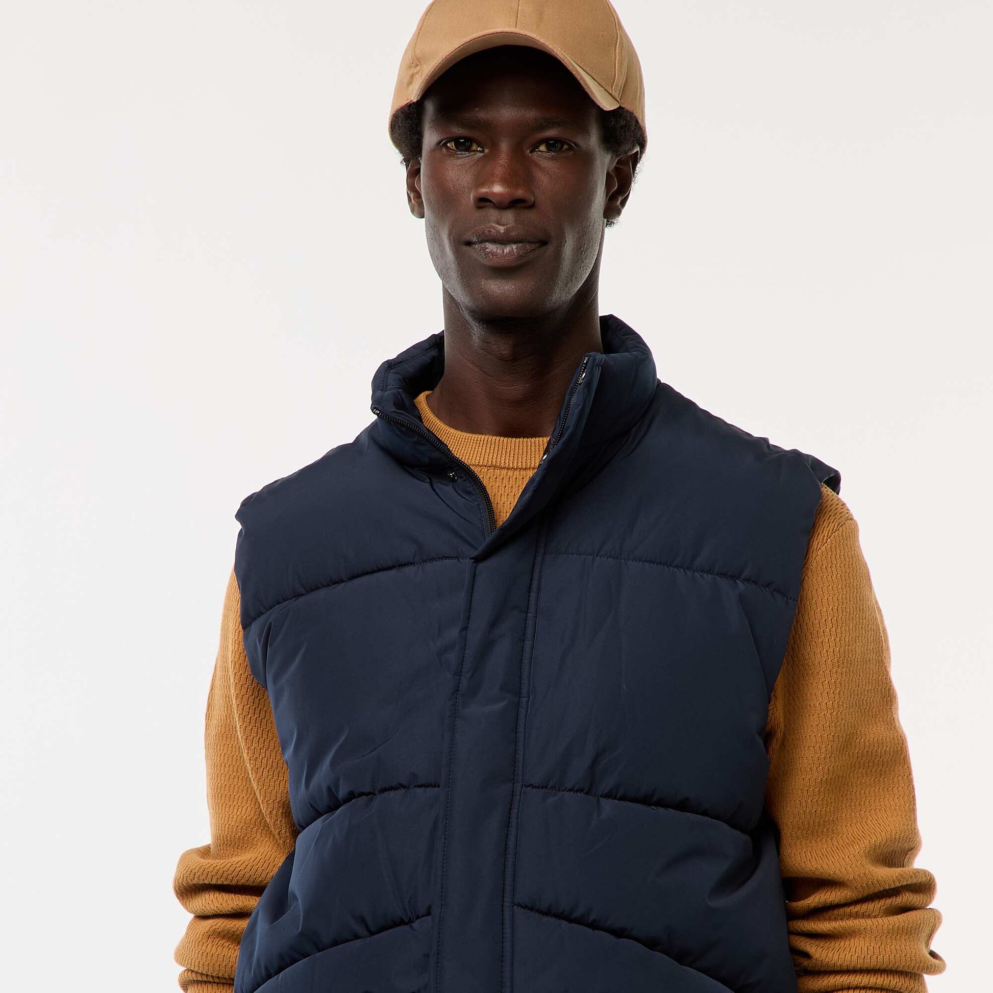 Warm Sleeveless Padded Jacket BLUE