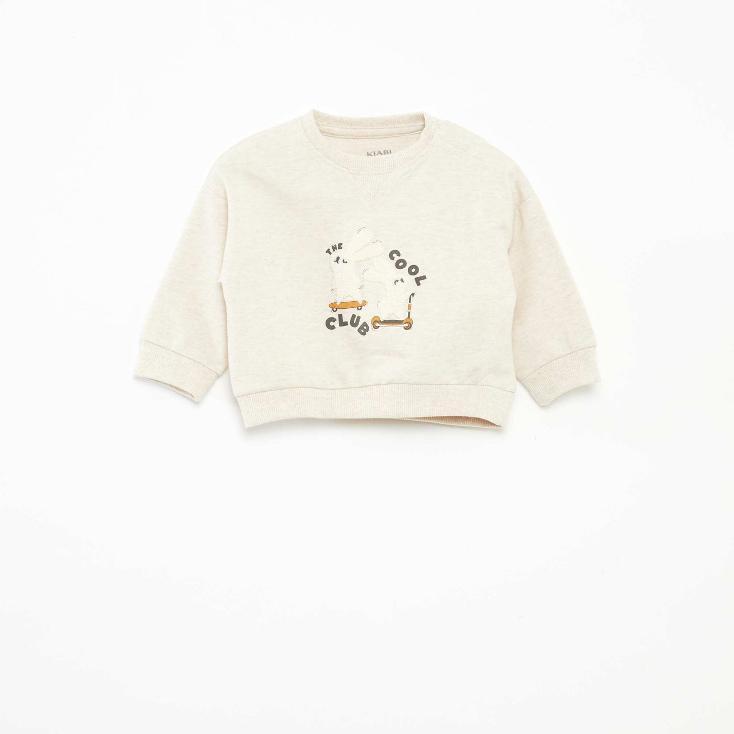 Unbrushed sweatshirt BEIGE