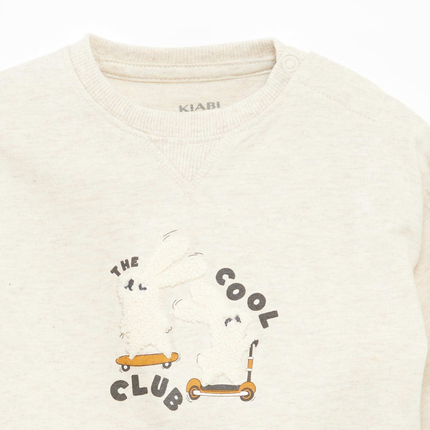 Unbrushed sweatshirt BEIGE