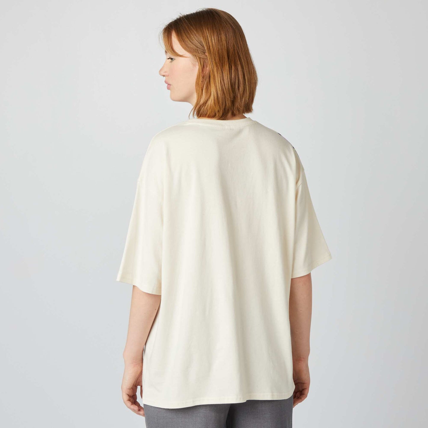 Oversized 'Stitch' T-shirt WHITE