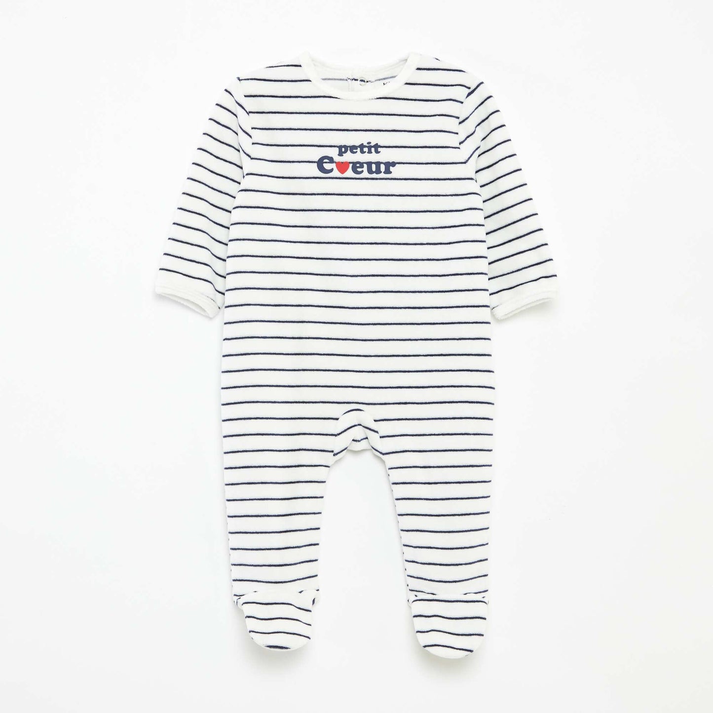 Animated Velour Sleepsuit WHITE