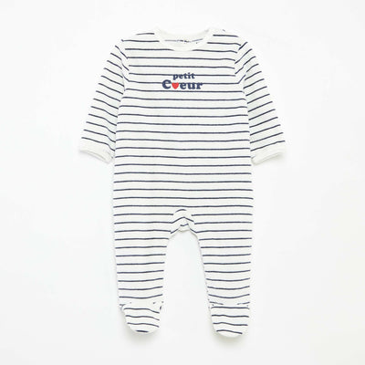 Animated Velour Sleepsuit WHITE