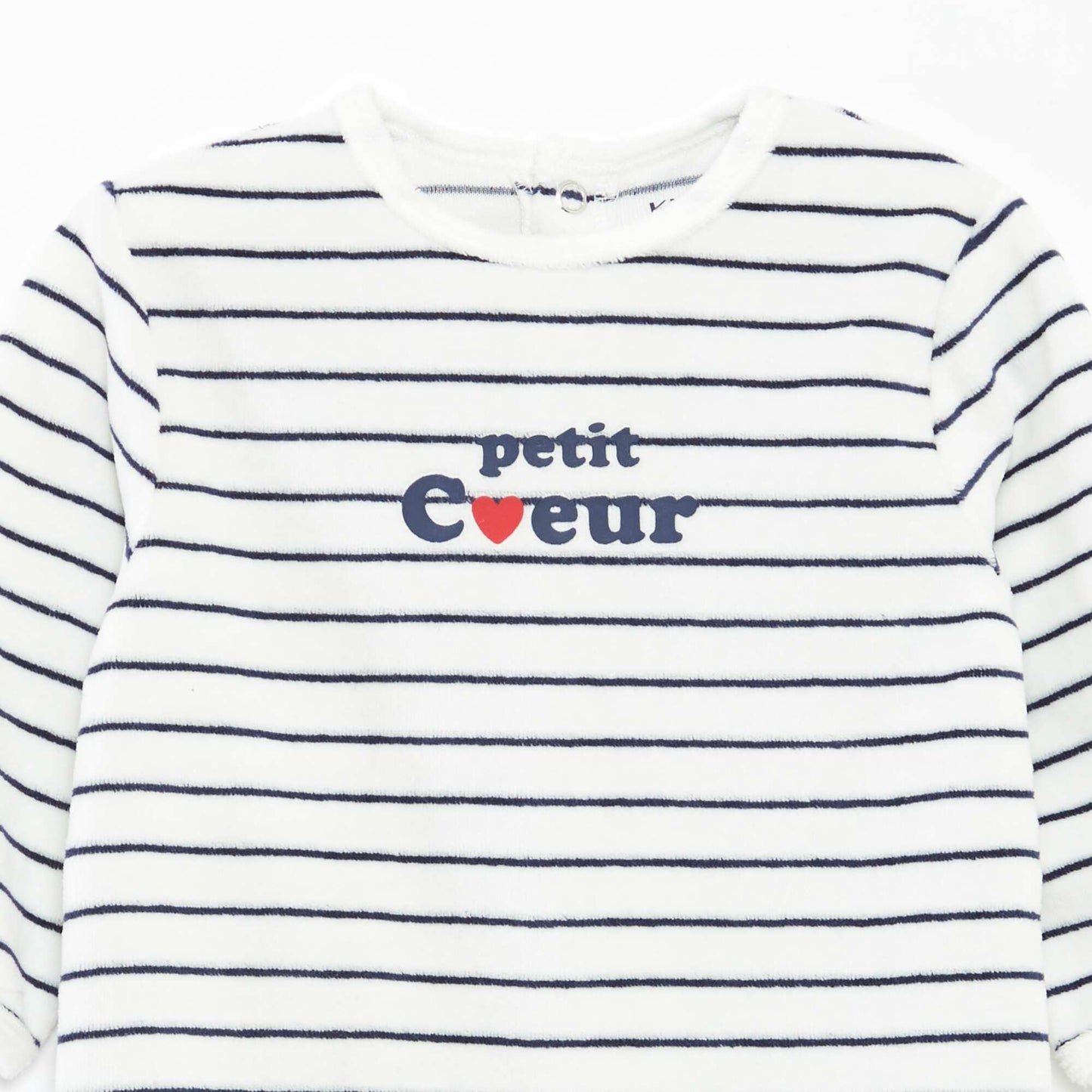 Animated Velour Sleepsuit WHITE