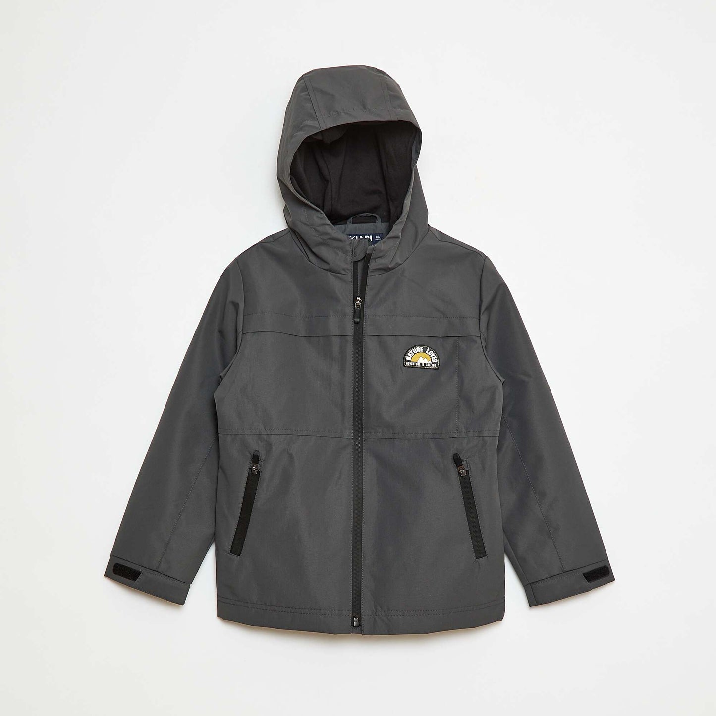 Lightweight Cotton Hooded Parka BLACK